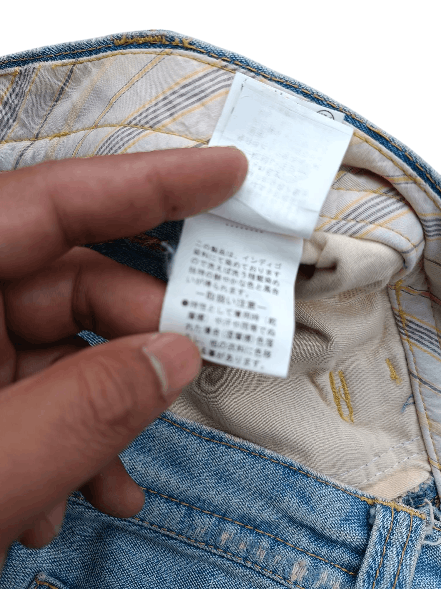 Japanese Brand × Vintage VTG FLARED Japanese Brand Distressed Embroidery Denim E222 Size US 31 - 20 Thumbnail