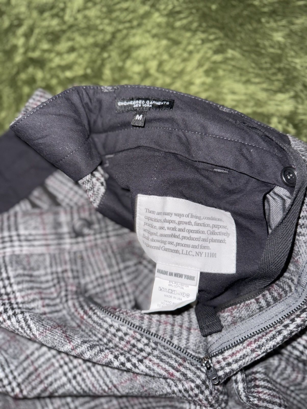 Engineered Garments [M] Engineered Garments Carlyle Check Wool Trousers Plaid Size US 34 / EU 50 - 5 Thumbnail
