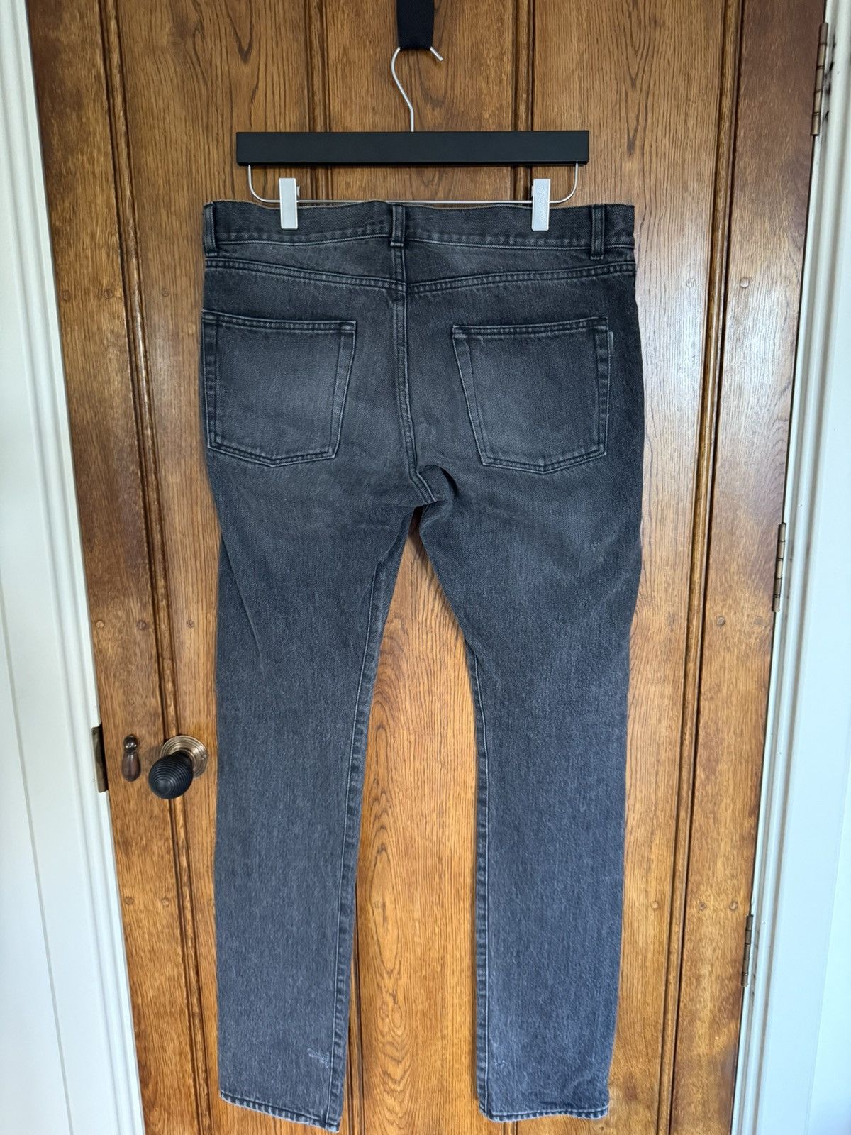 Saint Laurent Paris FW18 Saint Laurent dark grey black denim jeans distressed 32 Size US 32 / EU 48 - 15 Thumbnail