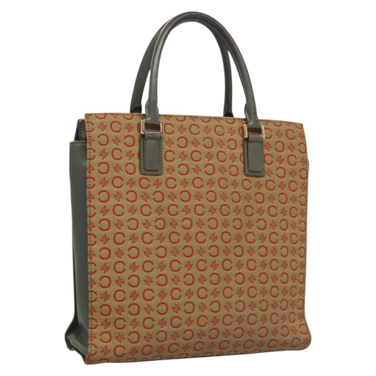 Celine CELINE C Macadam Canvas Hand Bag Beige Gold Size ONE SIZE - 1 Thumbnail