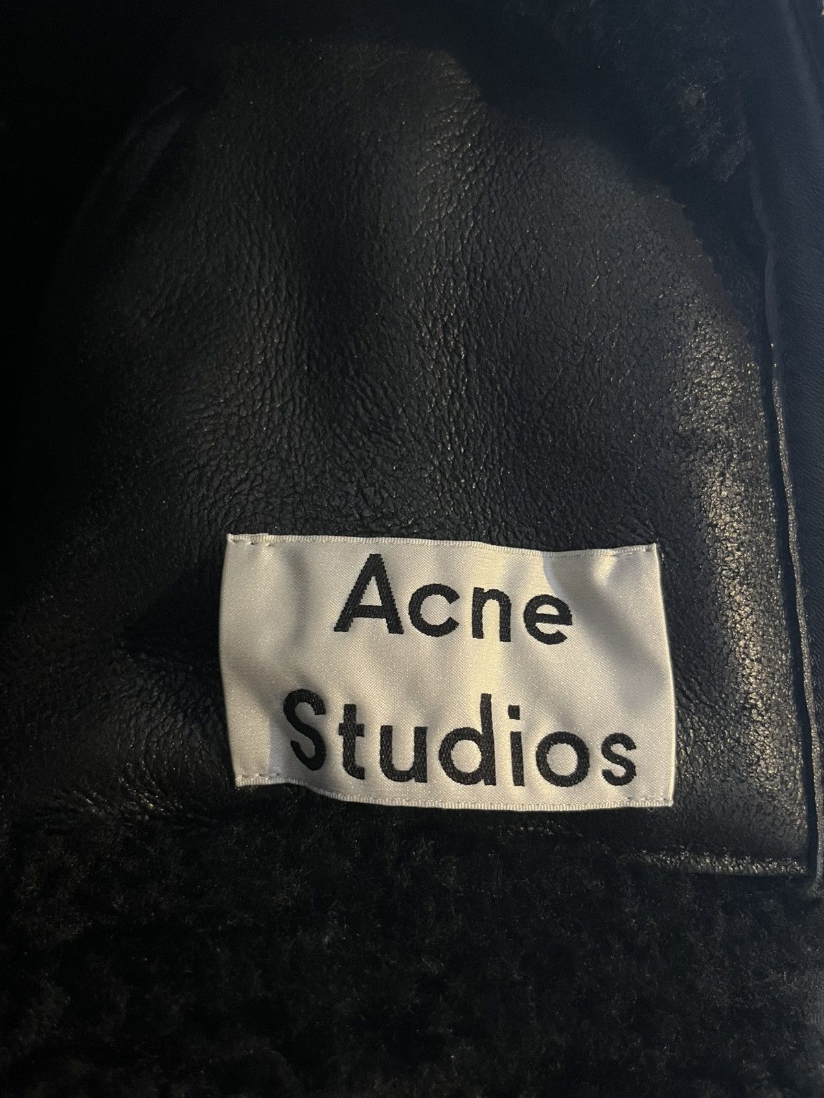 Acne Studios Ian Aviator Jacket in Black Shearling Leather Size US S / EU 44-46 / 1 - 7 Thumbnail