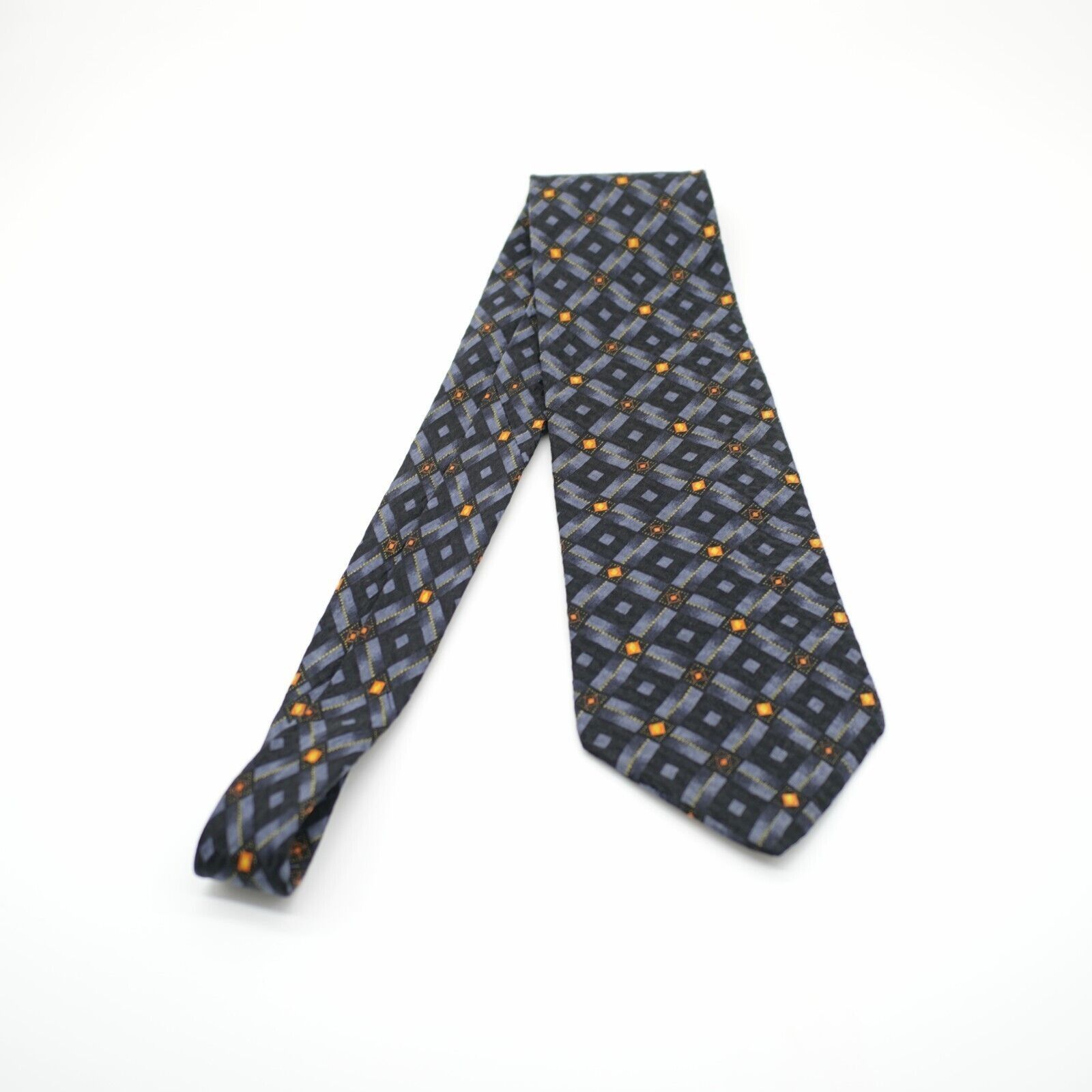 Hugo Boss Boss Hugo Boss Geometric Print Blue Black Orange Wide Silk T Size ONE SIZE - 6 Thumbnail