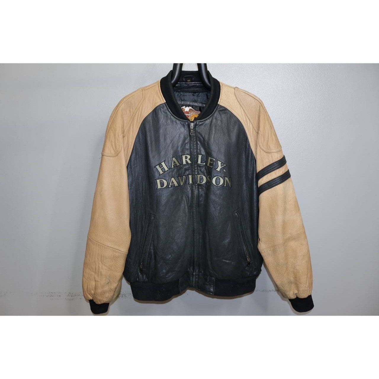 Harley Davidson Harley Davidson Men’s Leather Embroidered Letterman Varsity Size US XXL / EU 58 / 5 - 1 Thumbnail