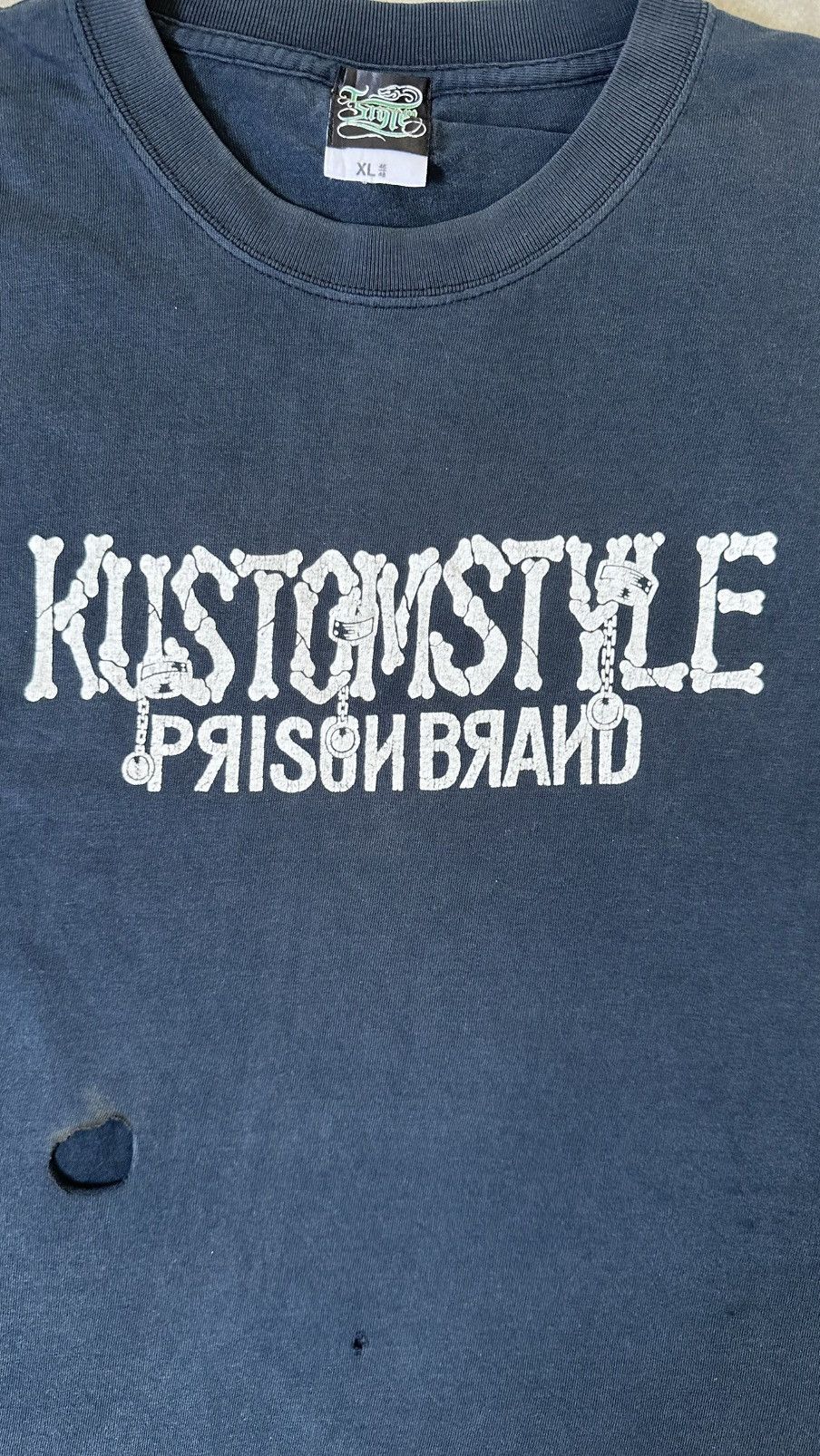 Vintage VINTAGE KUSTOM STYLE PRISON BRAND TEE Size US L / EU 52-54 / 3 - 3 Thumbnail