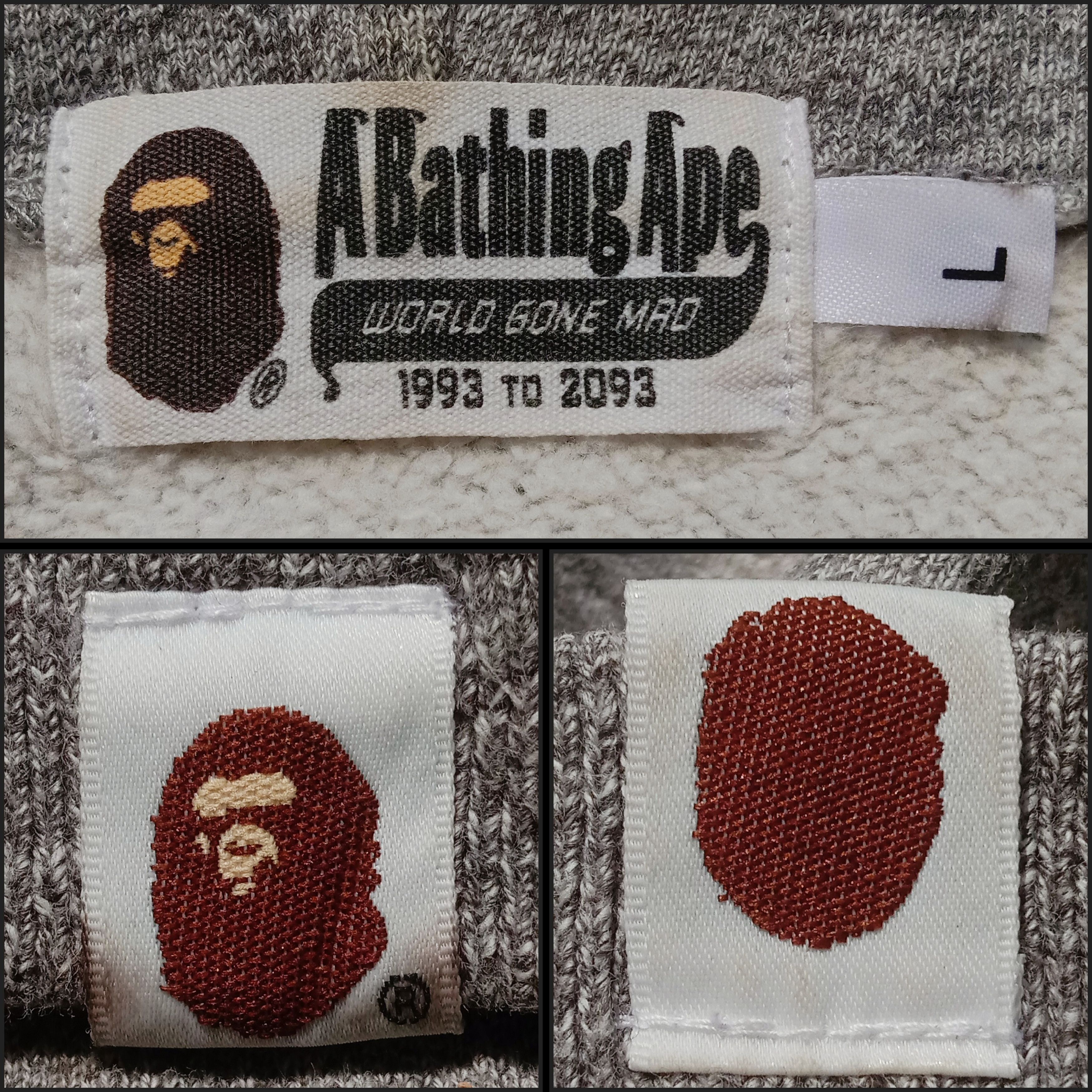 Bape Heather Shark Full Zip Hoodie (2015) Size US L / EU 52-54 / 3 - 8 Thumbnail