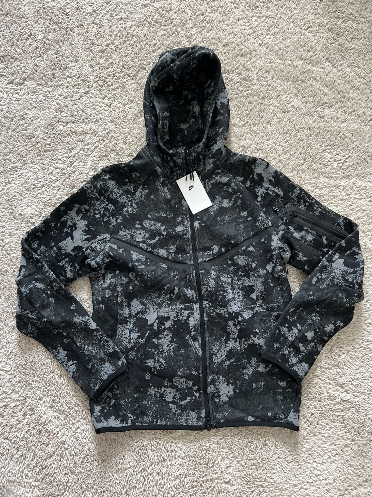 Nike Nike Tech Windrunner Fleece Full-Zip Hoodie Black Size US S / EU 44-46 / 1 - 11 Thumbnail