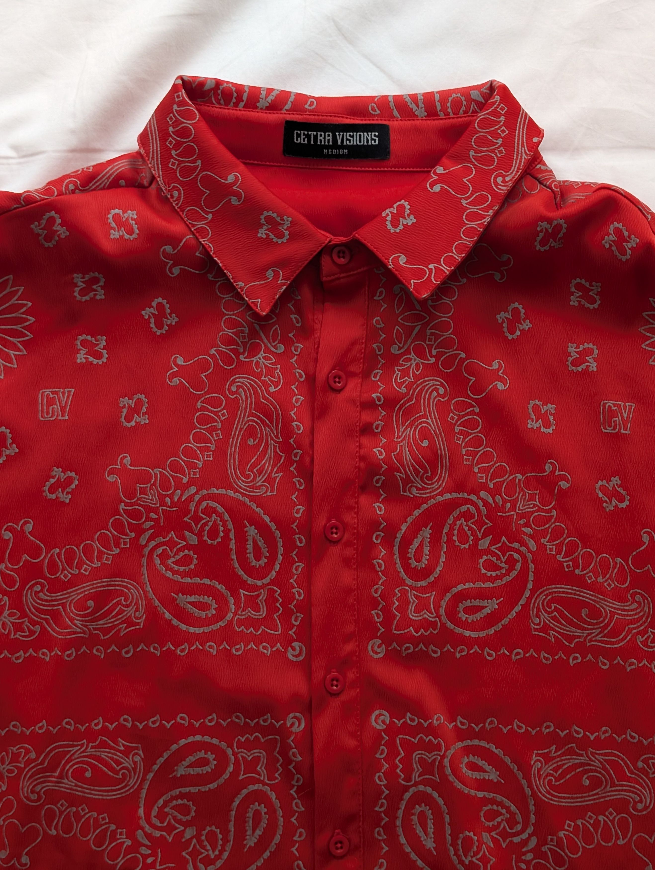 Marino Morwood Marino Morwood Cetra Visions 3M Bandana Button Up Shirt Size US M / EU 48-50 / 2 - 3 Thumbnail