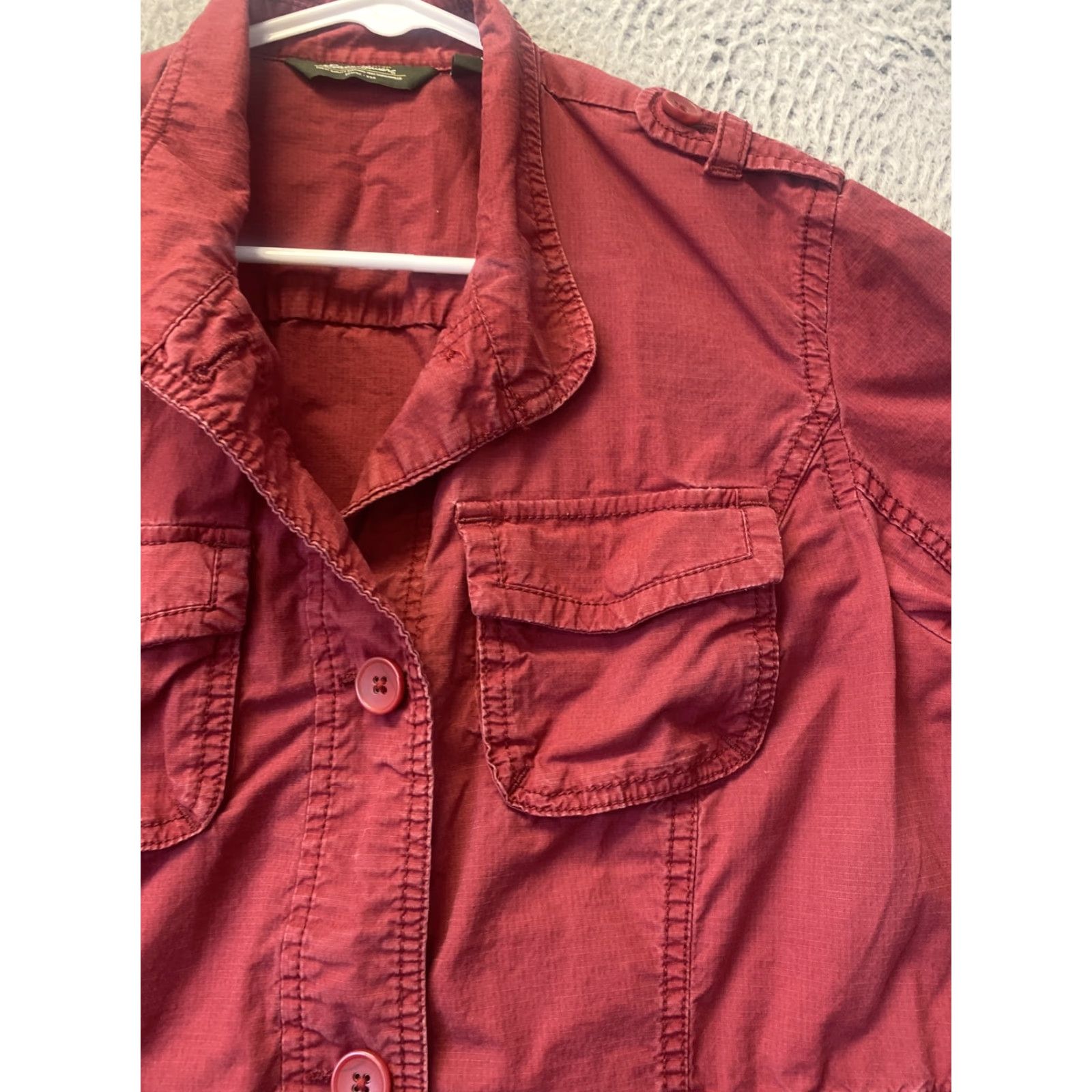 Eddie Bauer Eddie Bauer Jacket Womens Large Red Outdoors Cabincore / 105-22 Size L / US 10 / IT 46 - 2 Thumbnail