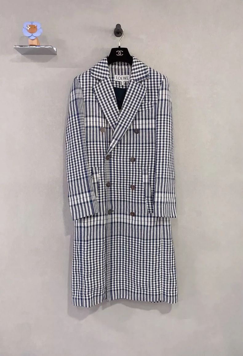 Loewe LOEWE Luo Yiwei blue checkered jacket Size XS / US 0-2 / IT 36-38 - 1 Thumbnail