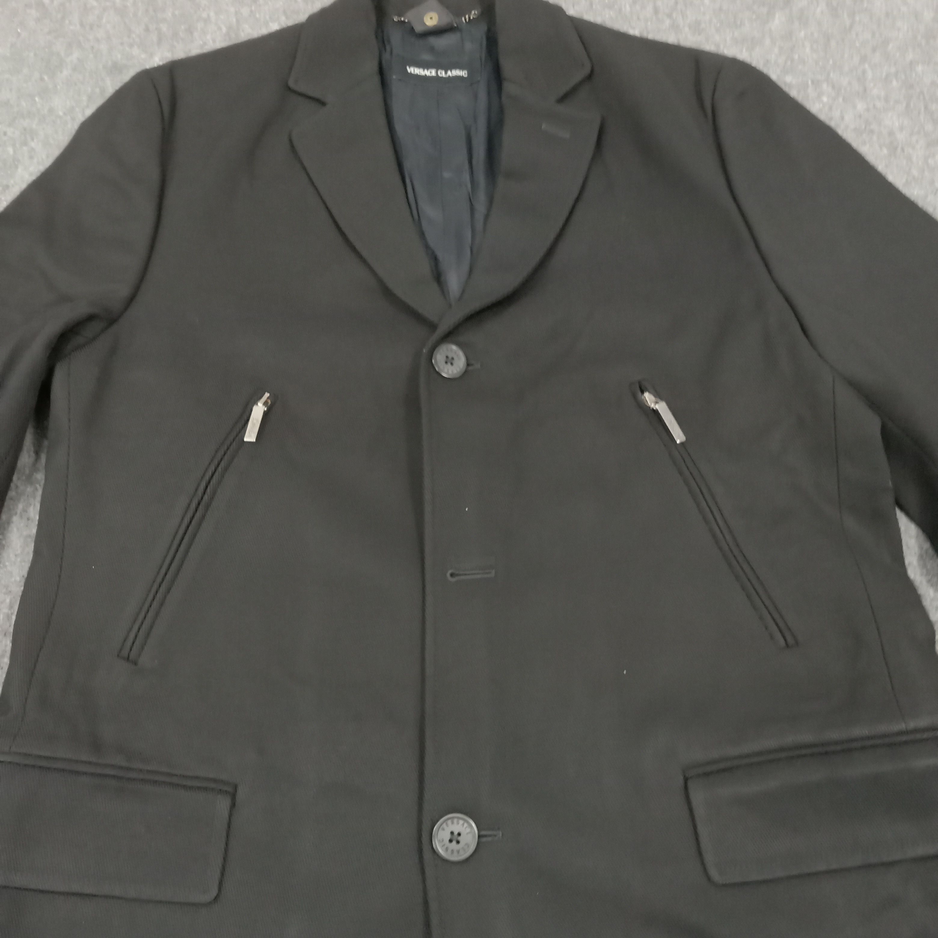 Versace × Vintage Versace Classic Italian Brand Trench Jacket Size US M / EU 48-50 / 2 - 2 Thumbnail