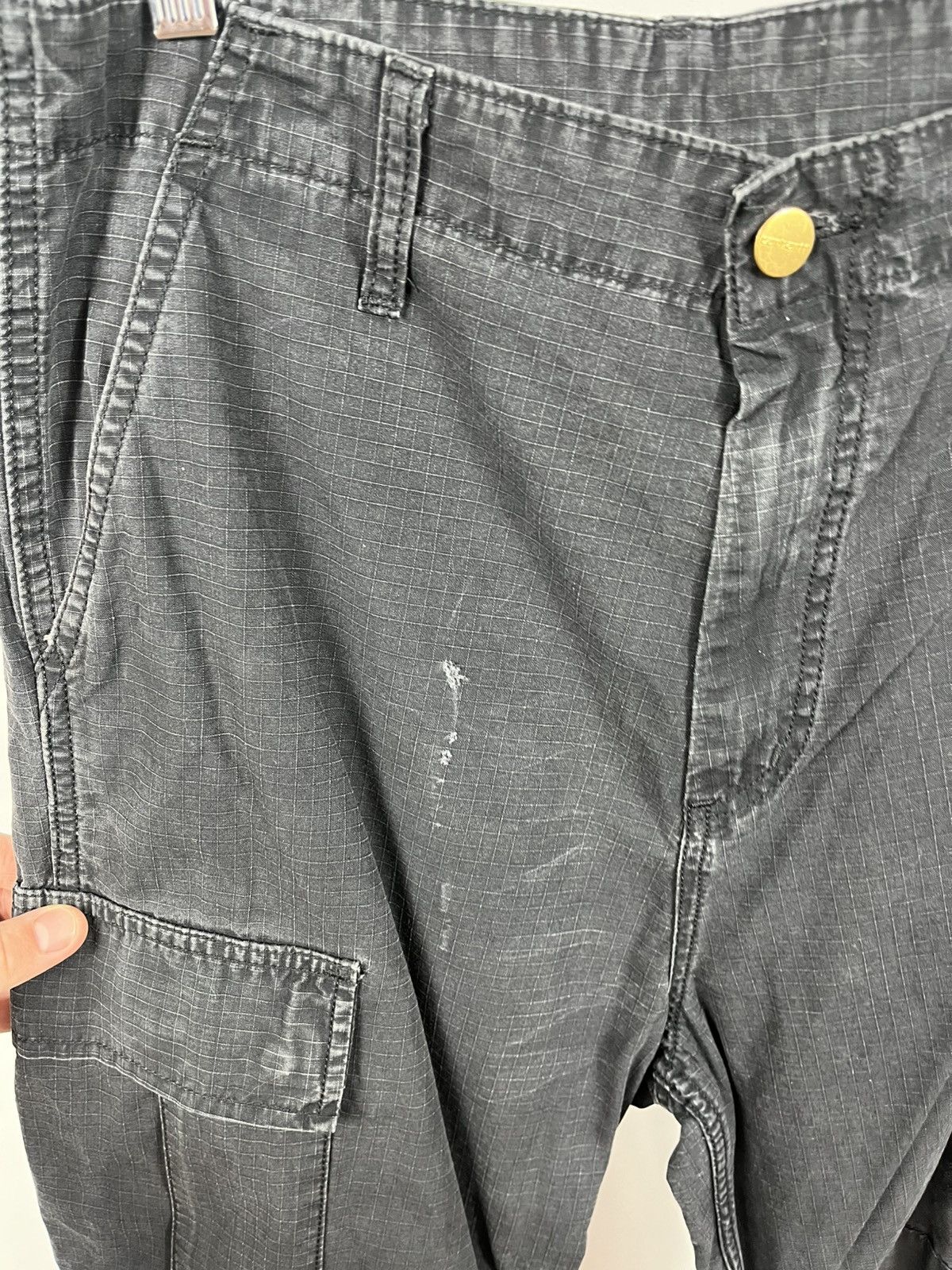 Carhartt Cargo Pants W30 L32 Distressed Black Workwear