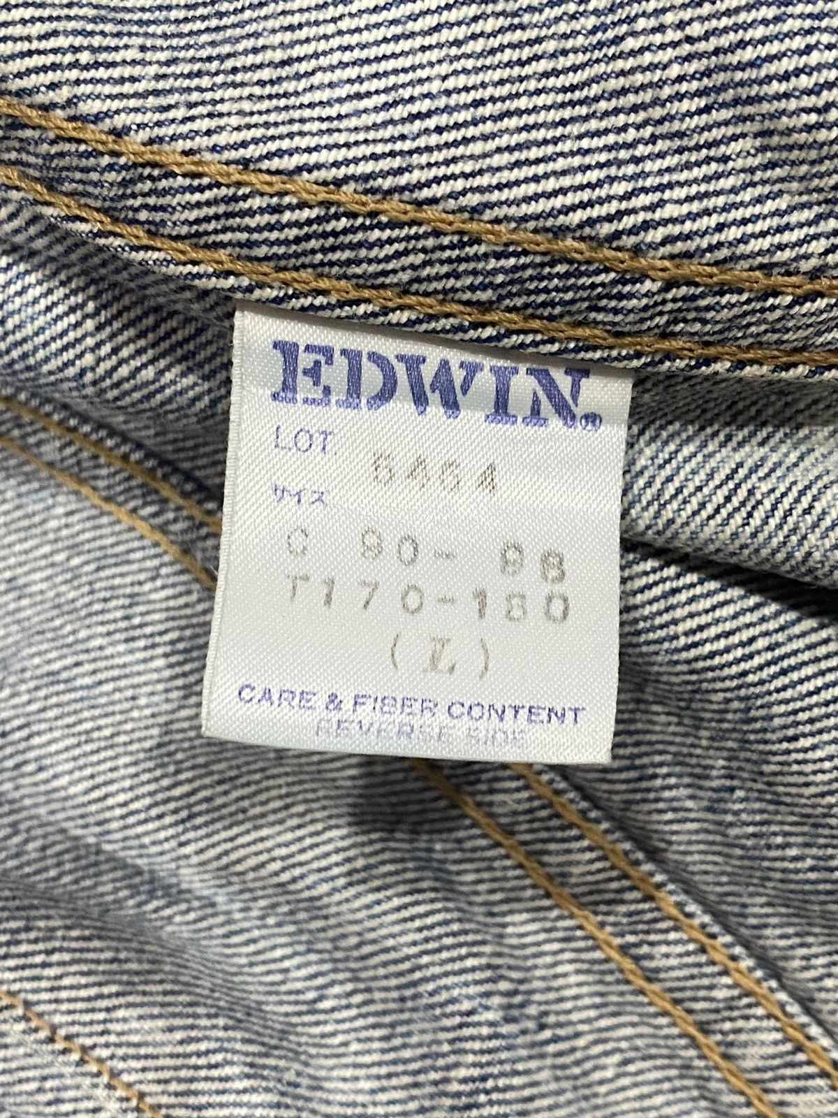 Edwin Vtg EDWIN Acid Wash Denim Jacket Button (L) Size US L / EU 52-54 / 3 - 14 Thumbnail