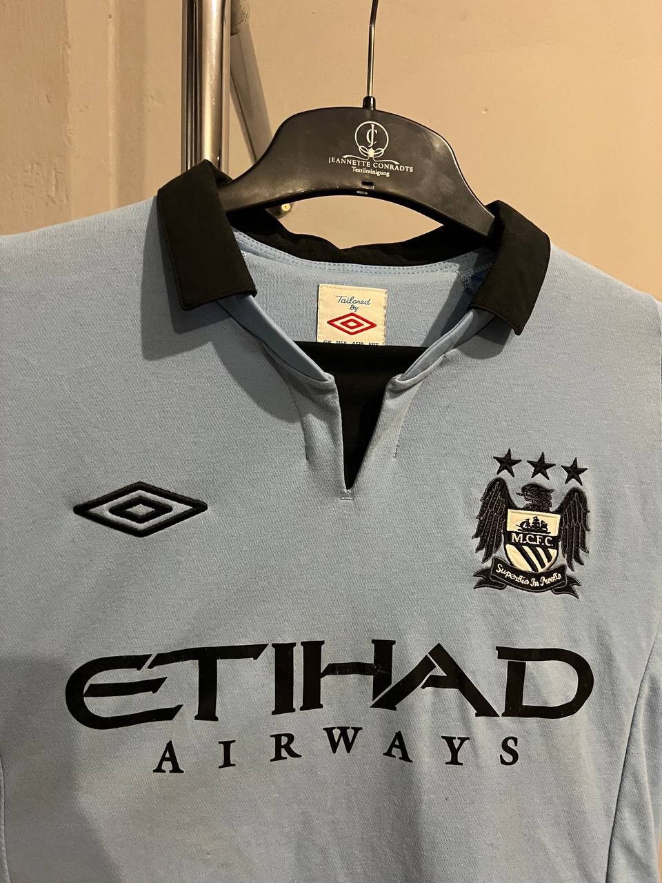 Umbro 2012/13 MANCHESTER CITY #16 AGUERO HOME SOCCER JERSEY SHIRT Size US M / EU 48-50 / 2 - 6 Thumbnail