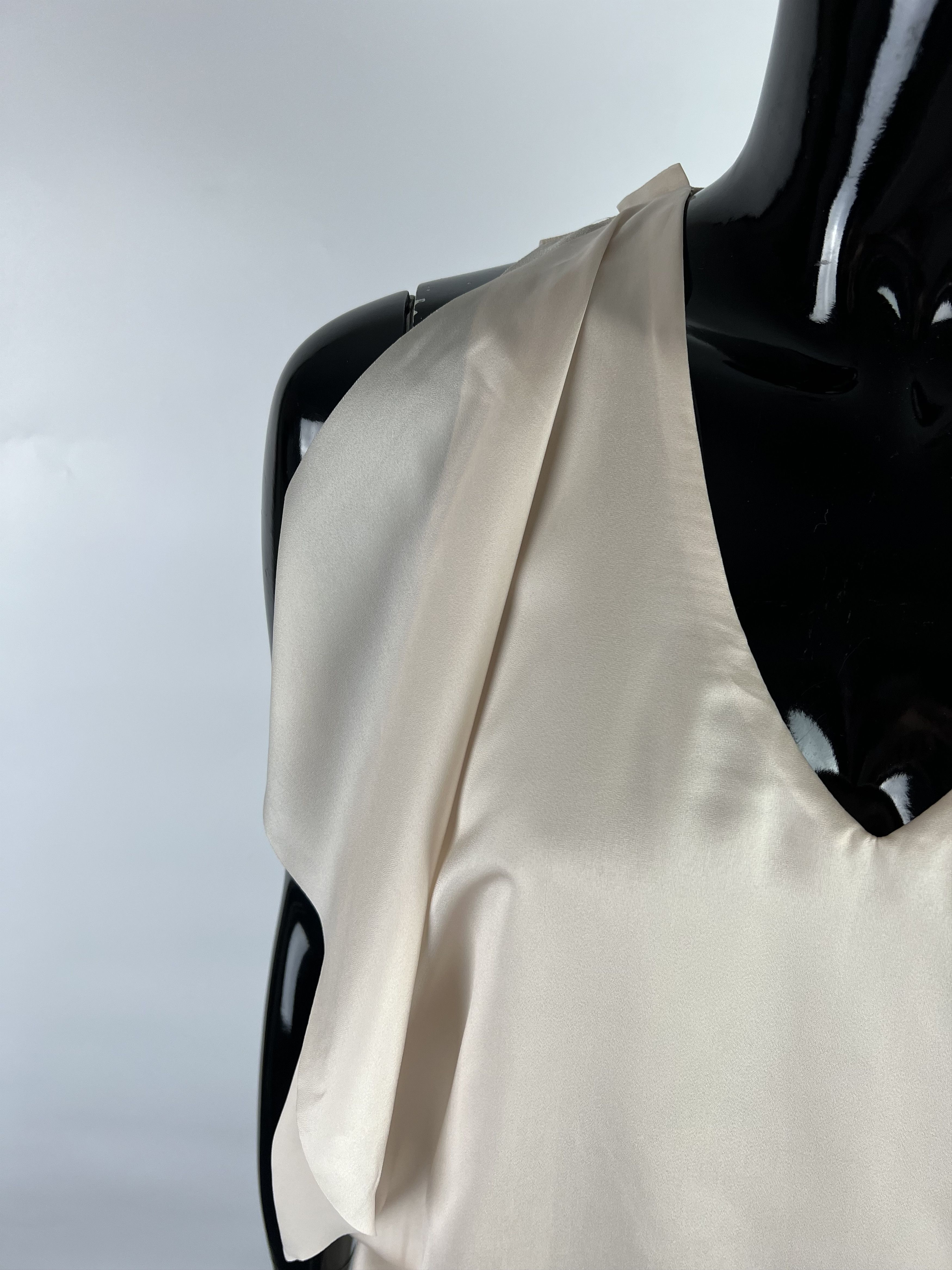 Acne Studios Acne Mallory Beige Sleeveless Draped Short Dress Size 34 Size XS / US 0-2 / IT 36-38 - 11 Thumbnail