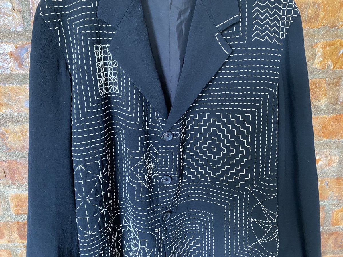 Yohji Yamamoto SS1995 Yohji Yamamoto POUR HOMME sashiko Robin Williams Size US L / EU 52-54 / 3 - 5 Thumbnail