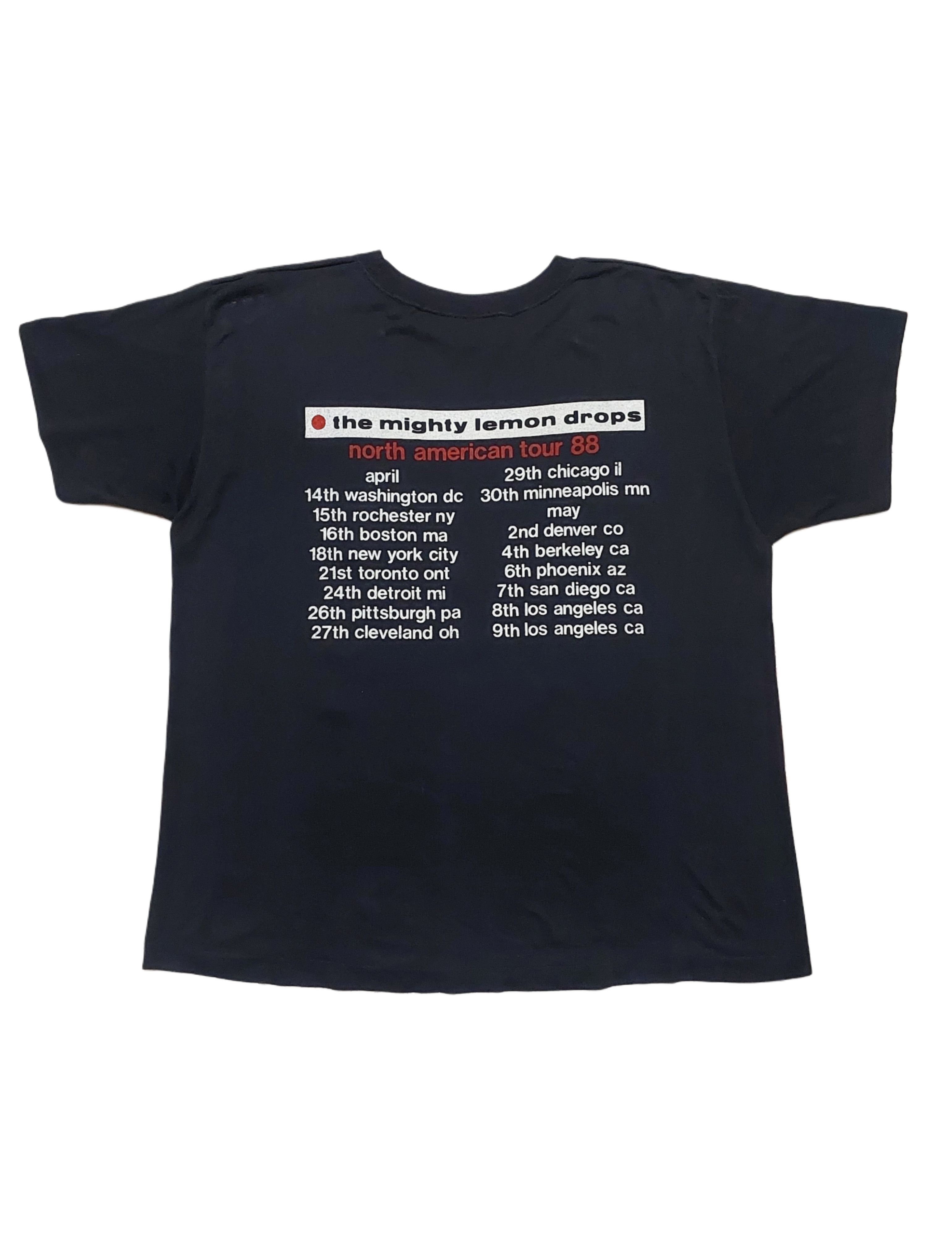 Band Tees Vtg 1988 The Mighty Lemon Drops 'World Without End~Tour 88' Size US XL / EU 56 / 4 - 7 Thumbnail