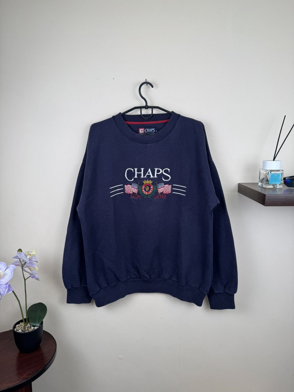 Other Vintage Chaps Ralph Lauren Sweatshirt Blue XL Streetwear Size US XL / EU 56 / 4 - 1 Thumbnail