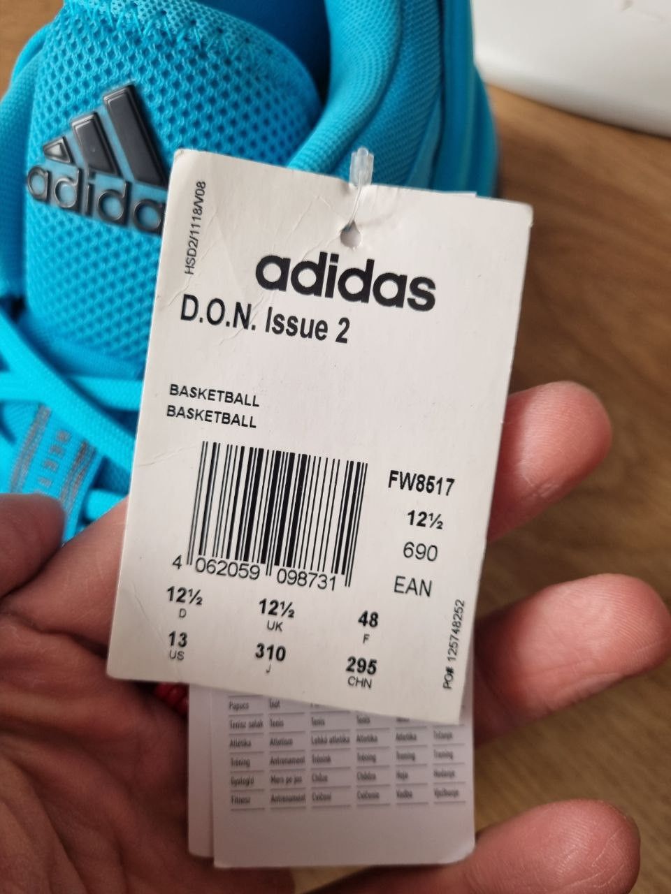 Adidas adidas D.O.N. Issue #2 Crayola Signal Cyan Size US 13 / EU 46 - 8 Thumbnail