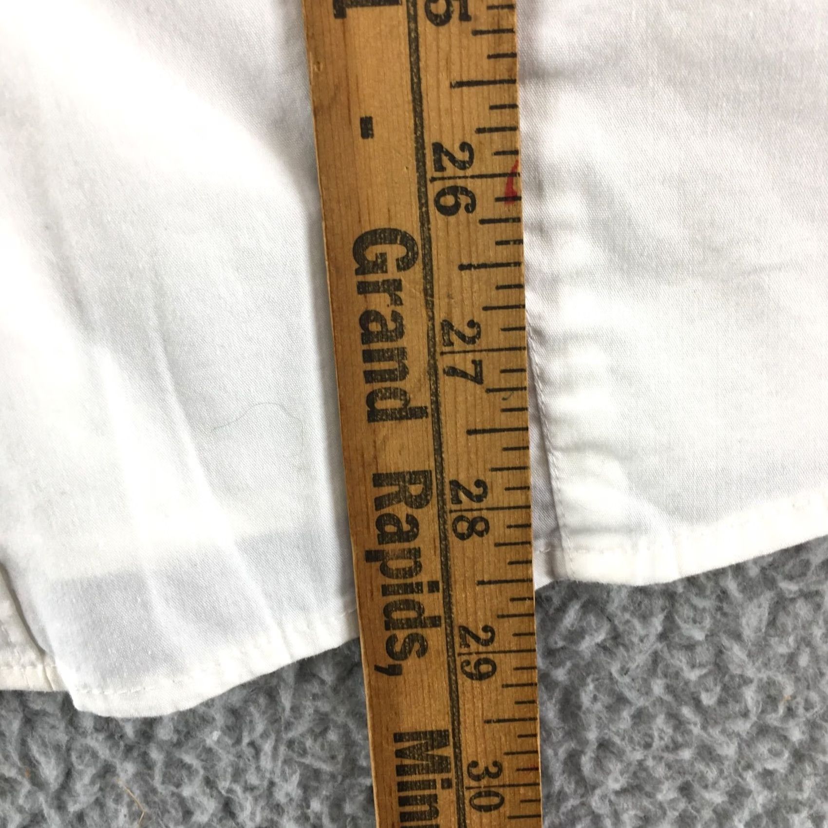 Vintage Lane Bryant Button-Up Shirt Womens 16 Cotton Blend Long Sleeve Casual White Ruffle Classic Pattern Womens 16 Button-Up Shirt Size XXL / US 16-18 / IT 52-54 - 5 Thumbnail
