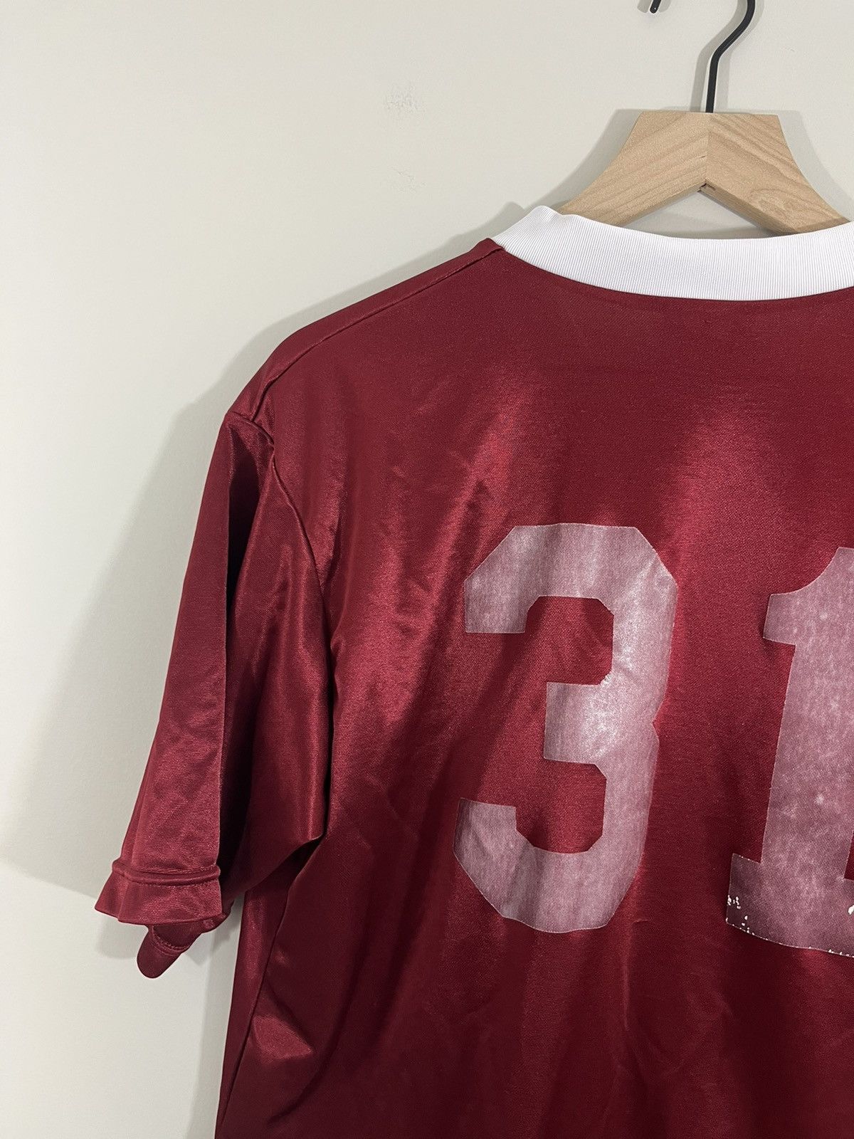 Vintage English Football Distressed Faded Soccer Jersey Size US L / EU 52-54 / 3 - 11 Thumbnail
