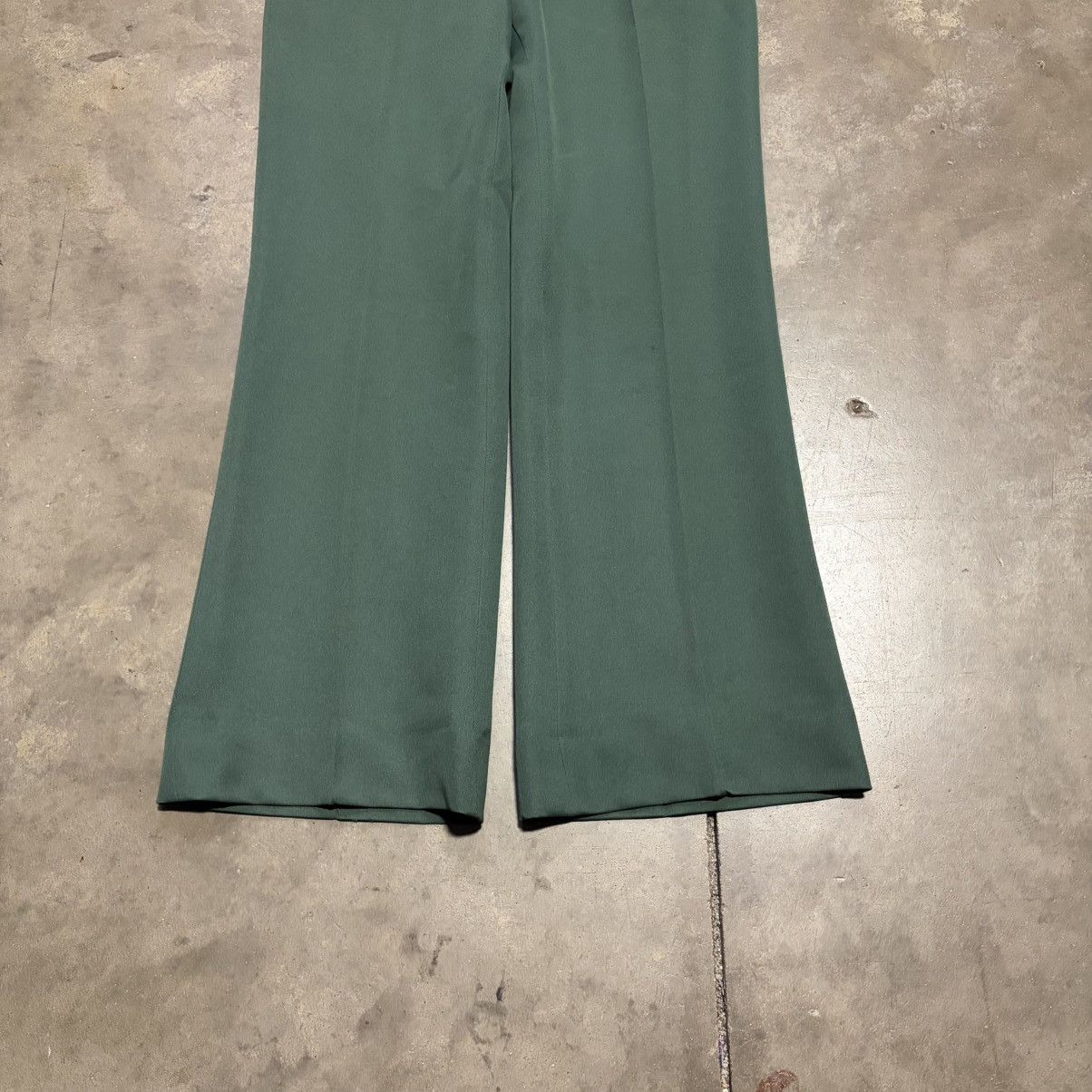 Vintage Vintage Green Bell Bottom Flare Pants Pleated Front Western Size US 31 - 5 Thumbnail