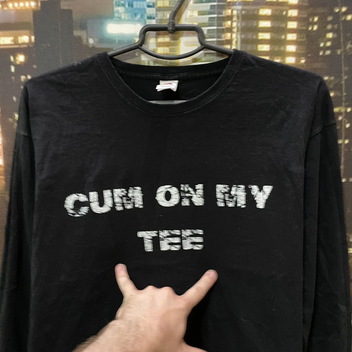 Vintage Vintage 90s Graphic Tee Funny Slogan Y2K Streetwear Black M Size US M / EU 48-50 / 2 - 3 Thumbnail
