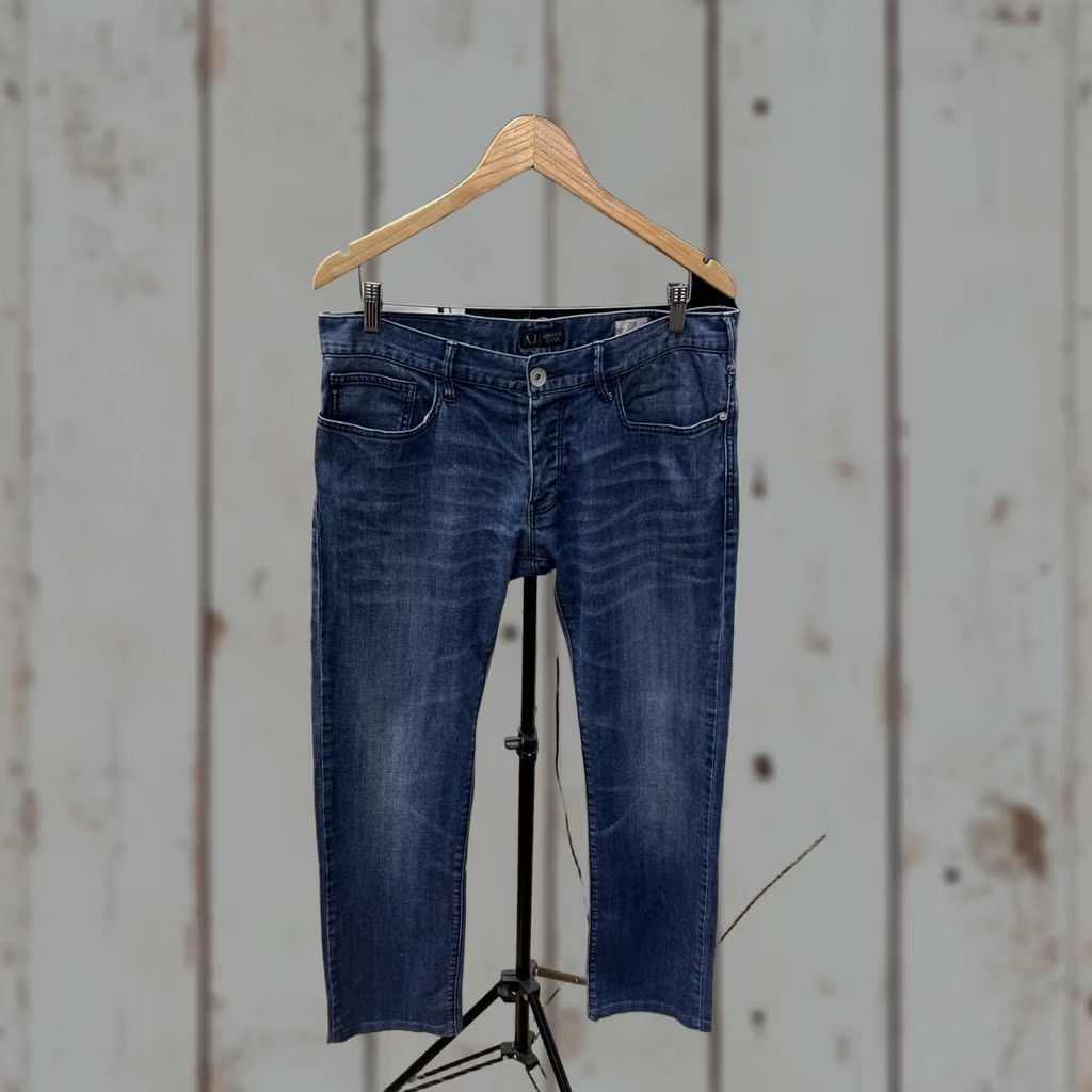 Vintage VINTAGE Armani Jeans J02 Extra Slim Fit Comfort Fabric 34/34 Jeans Mens 90s Blue Week? 2/3 weeks Size US 34 / EU 50 - 1 Thumbnail