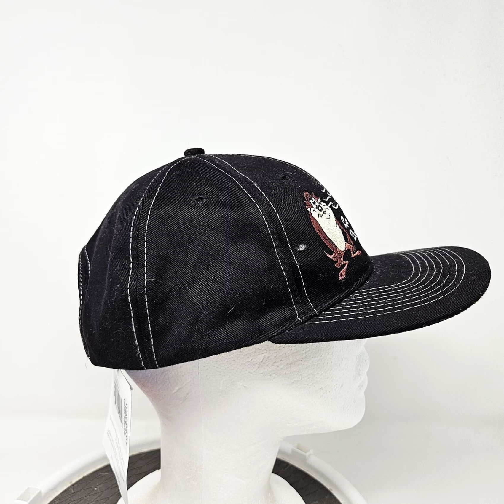 Vintage Looney Tunes Hat Cap Baseball Snap Back One Size Black Mens Taz Pepe Le Pew Cap Hat Size ONE SIZE - 3 Thumbnail