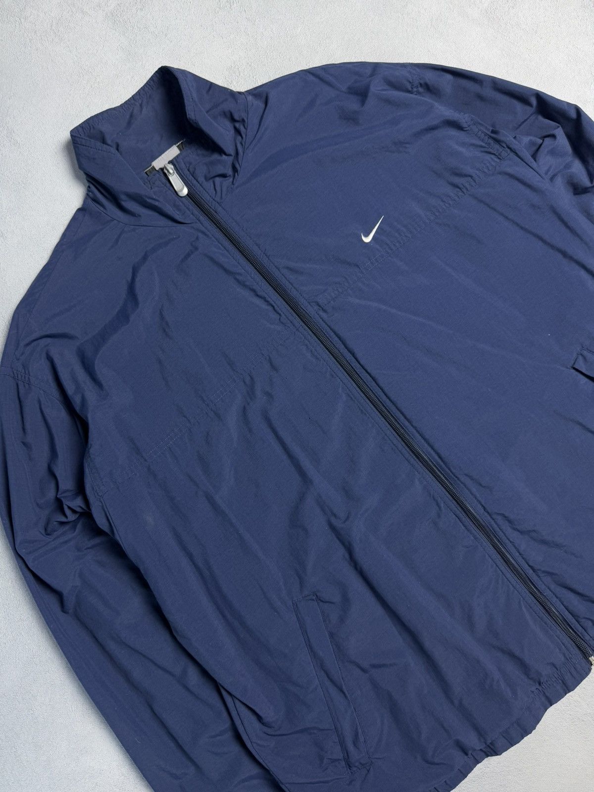 Nike Vintage Nike Center Swoosh Drill Track Jacket size L Size US L / EU 52-54 / 3 - 3 Thumbnail