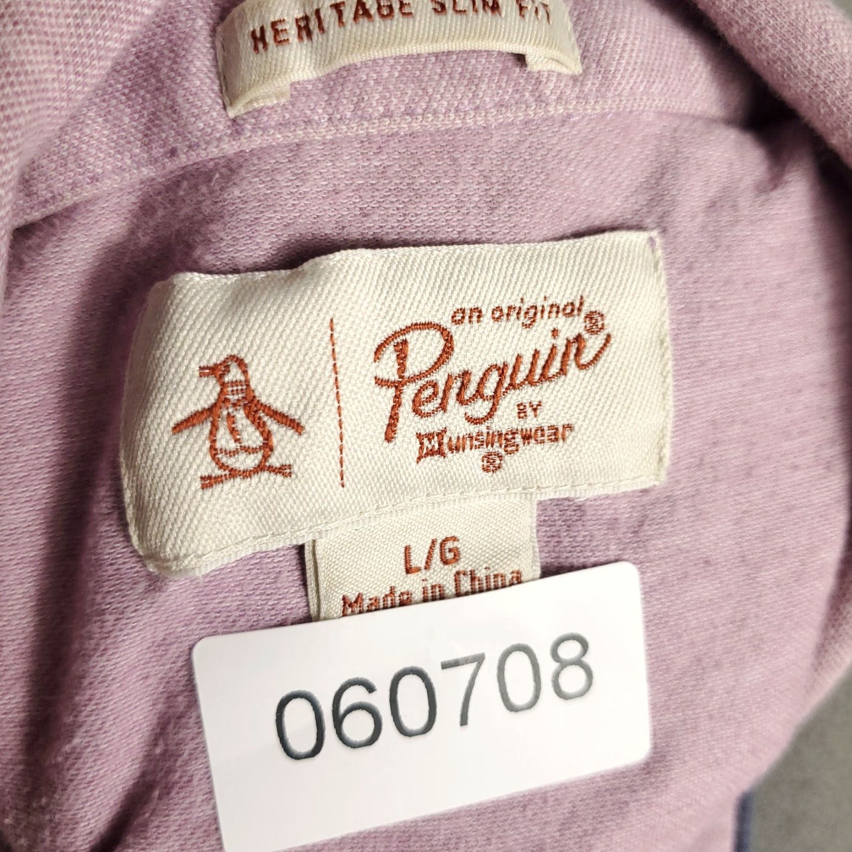 Vintage Penguin Polo Shirt Mens Large Purple Slim Fit Casual Short Sleeve Activewear Size US L / EU 52-54 / 3 - 8 Thumbnail