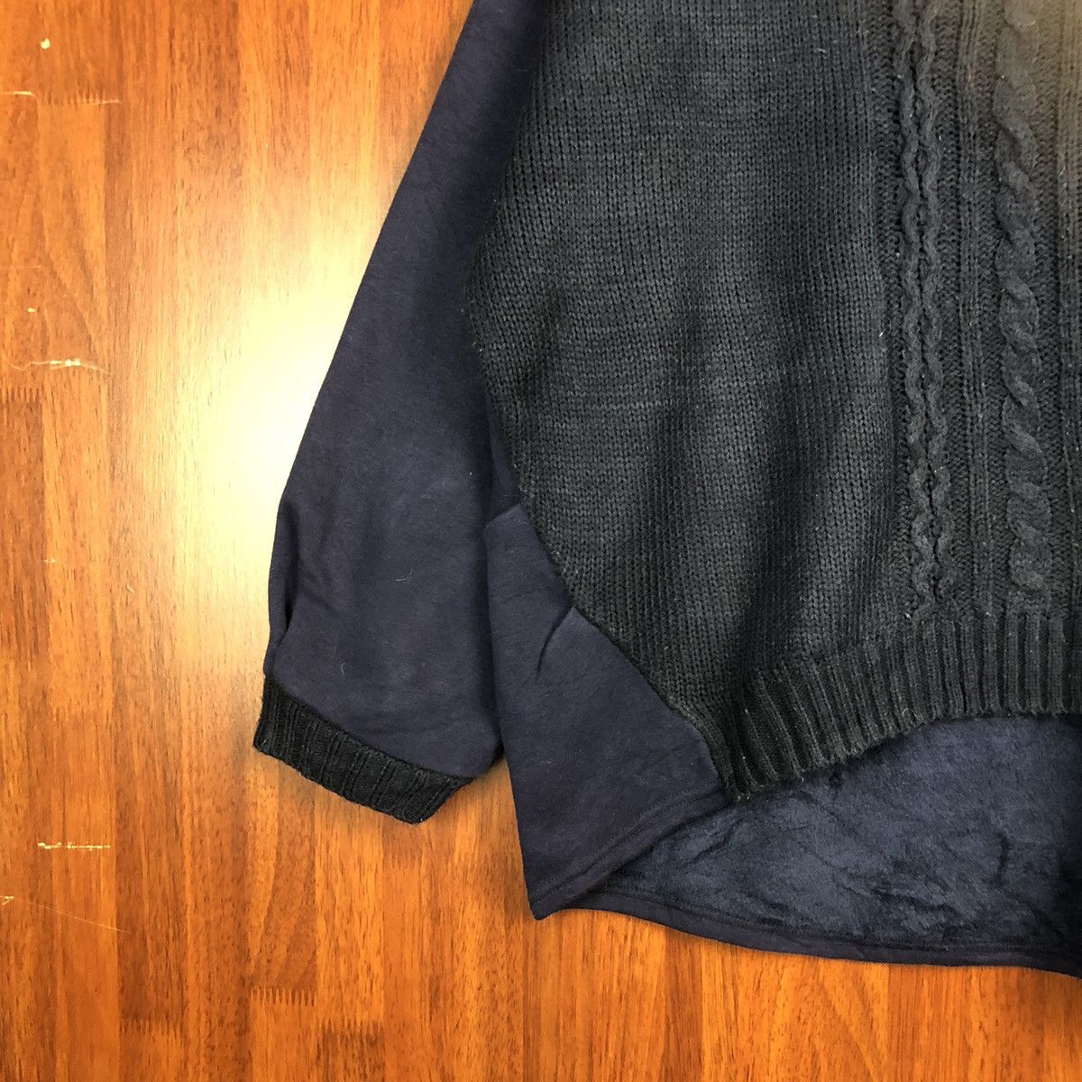 Homespun Knitwear × Japanese Brand Lupilien Dark Blue Knitwear #7549 Size L / US 10 / IT 46 - 4 Thumbnail