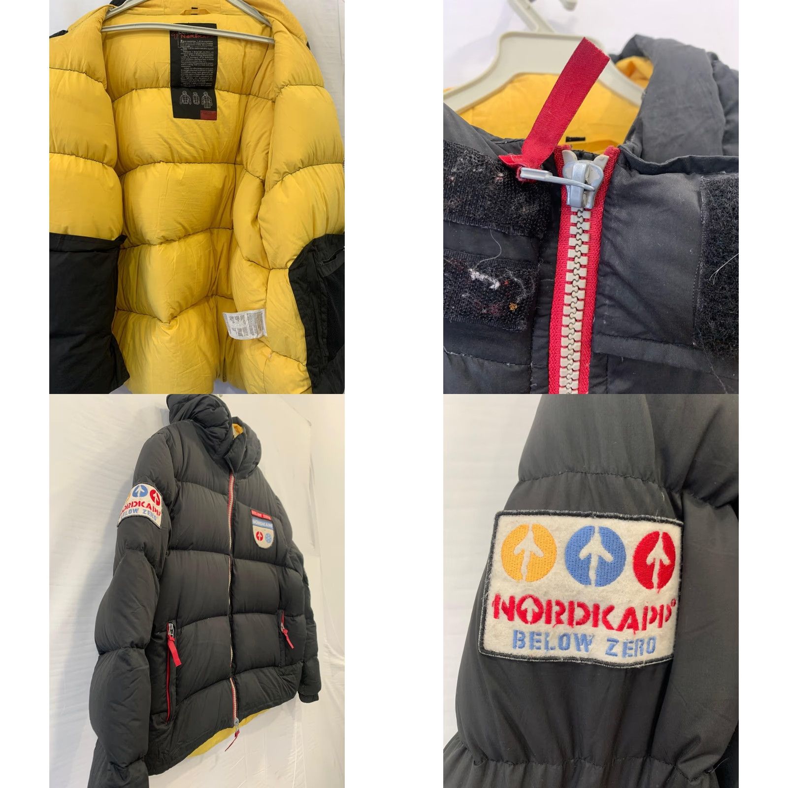 Vintage VINTAGE Centogrammi Nordkapp Down Puffer Jacket XXL Black Yellow Below Zero Goose #208 Mens Coat Size US XXL / EU 58 / 5 - 8 Thumbnail