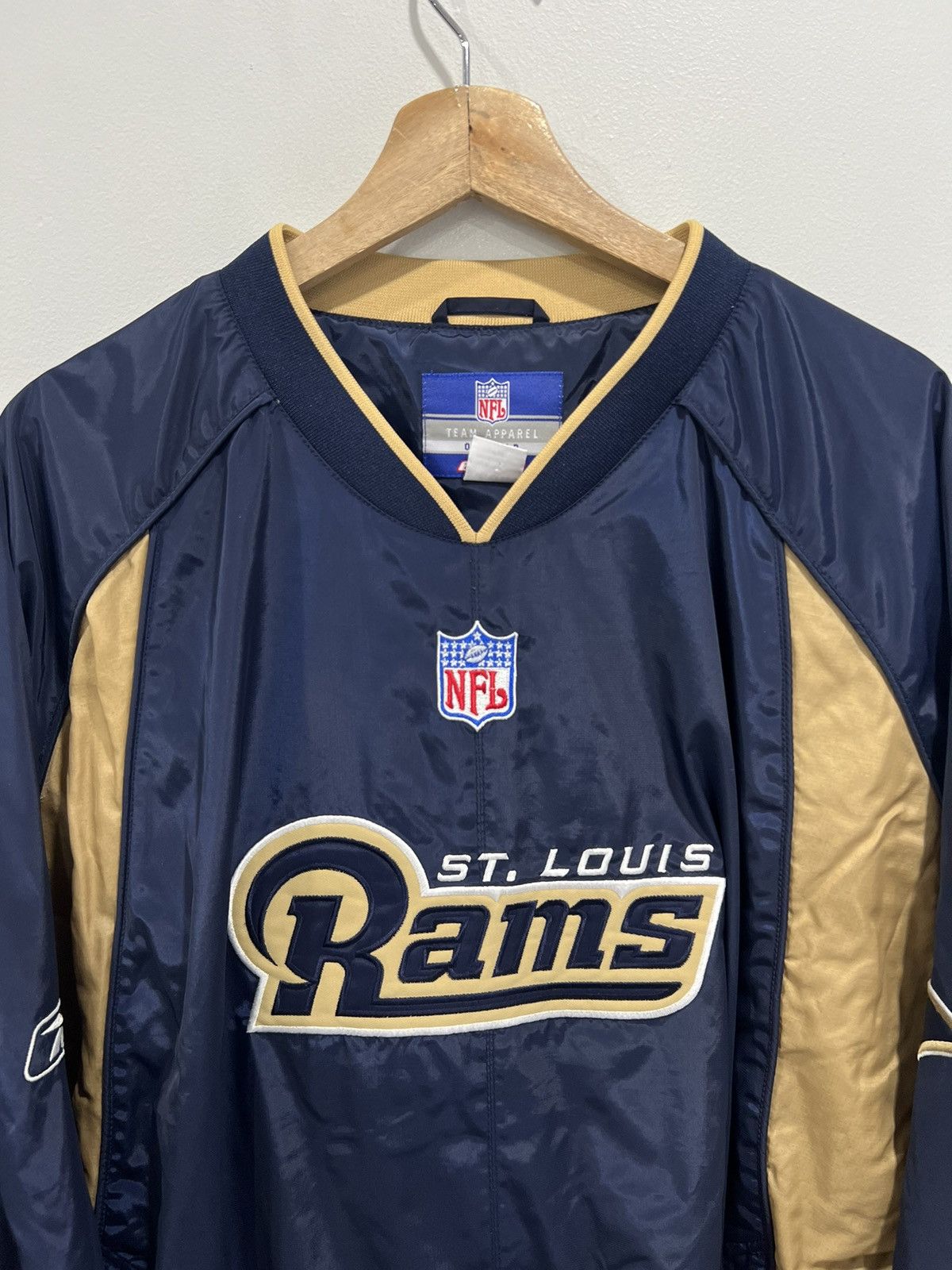 Vintage Vintage St Louis Rams Windbrraker Jacket Pullover Size US XL / EU 56 / 4 - 2 Thumbnail