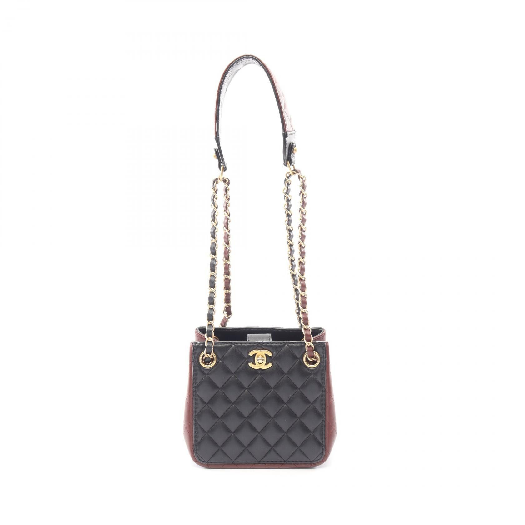 Chanel Chanel CHANEL Matelasse Small Bucket Calfskin Shoulder Bag Leather Shoulder Bag DUTY FREE for USA Size ONE SIZE - 1 Thumbnail