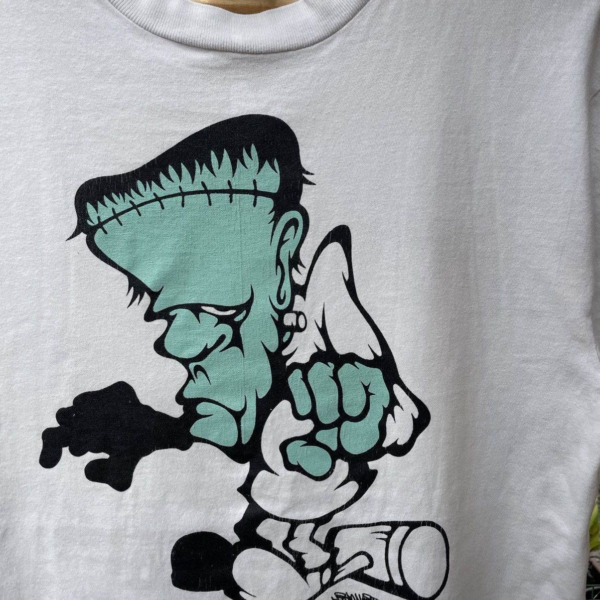 Hanes 🔥Vintage 90s H8 Graphix X Mad Toys Frakenstein Parody Tee Size US M / EU 48-50 / 2 - 5 Thumbnail
