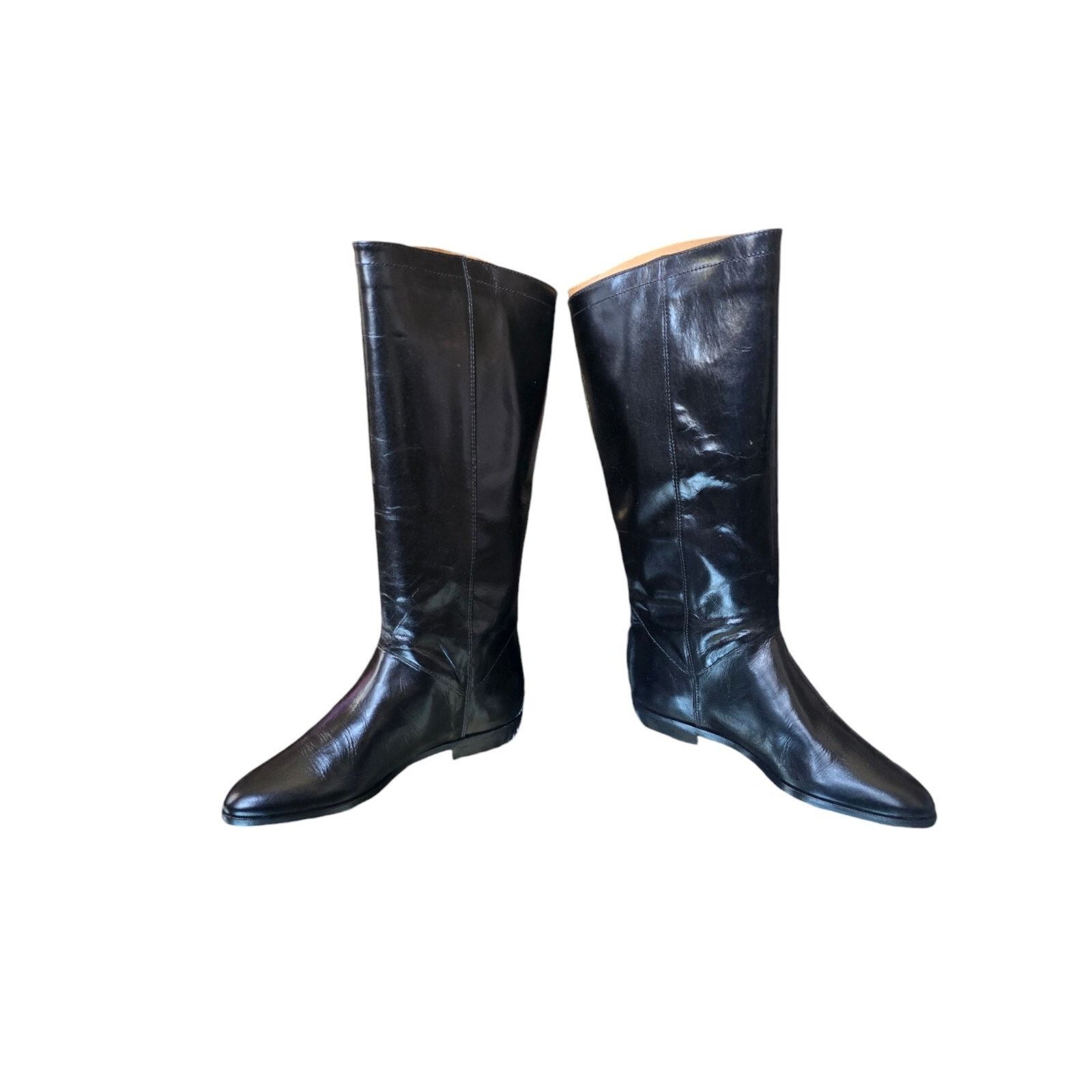 Etienne Aigner Vintage New black Leather Aigner Women's Boots Size 5 M Size US 5 / IT 35 - 17 Thumbnail