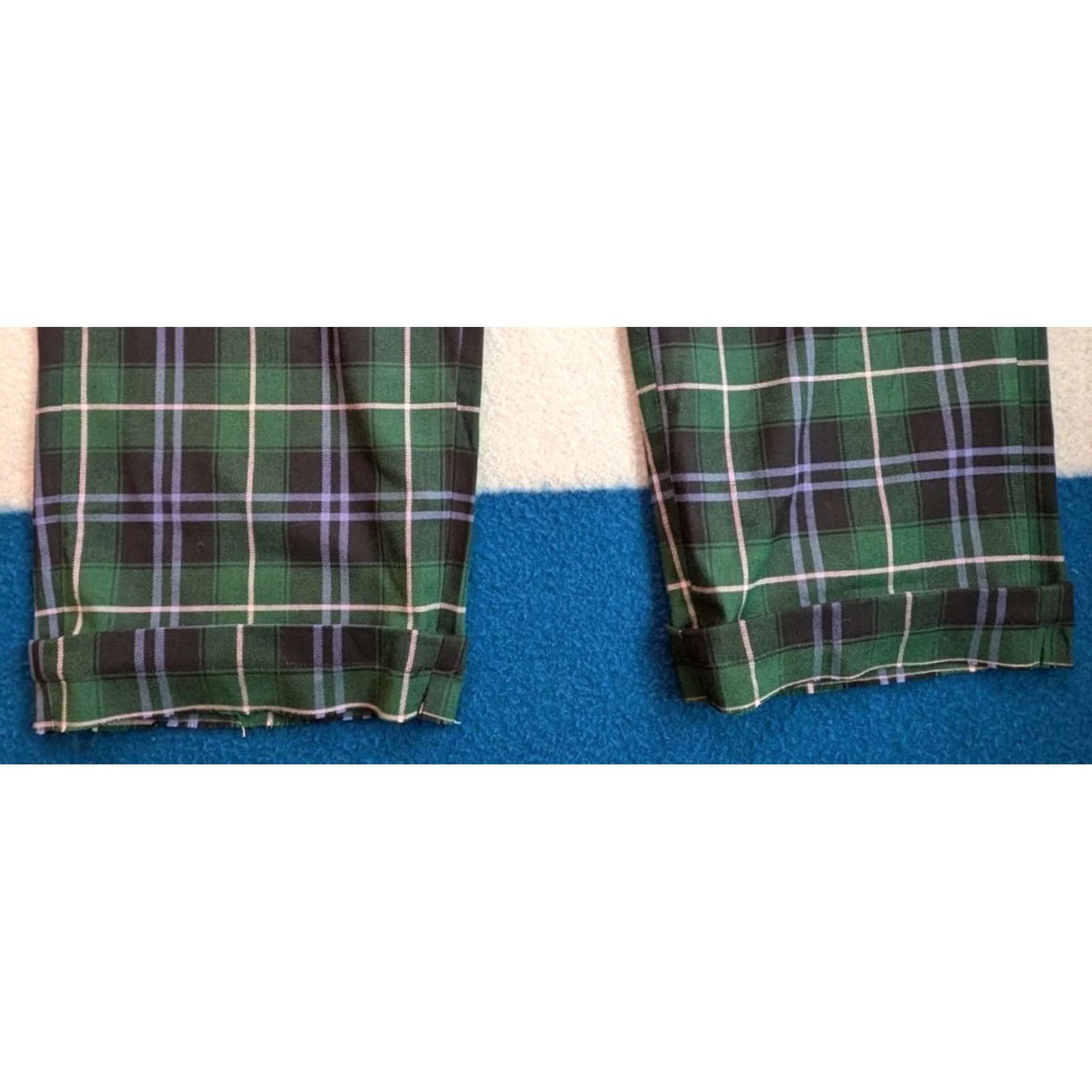Vintage Bogey Boys Golf Pants 36x25 Tartan Plaid Trousers Macklemore Green Mens Size US 36 / EU 52 - 2 Thumbnail