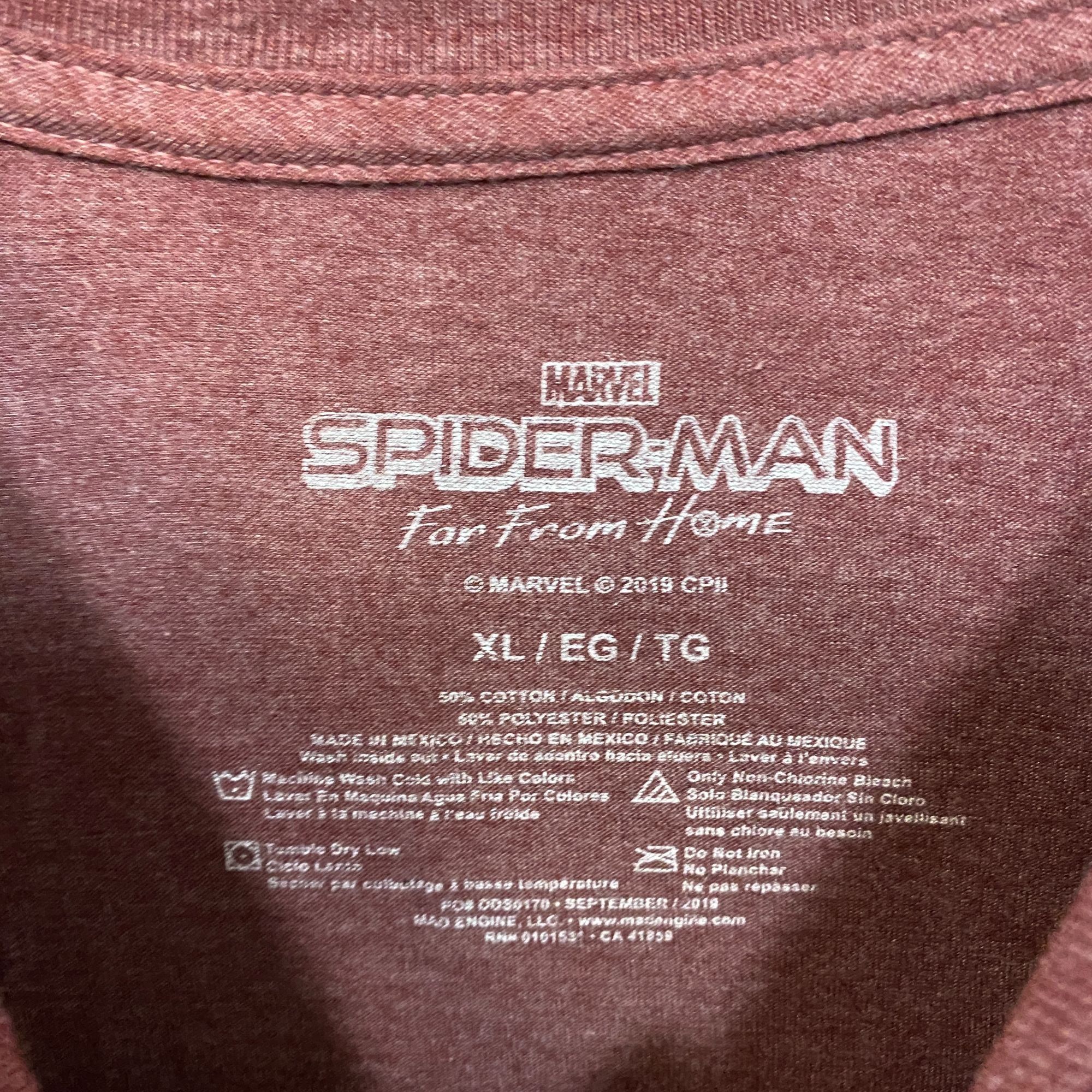 Marvel Comics Marvel Spider-Man Far From Home Graphic Design T-Shirt XL Size US XL / EU 56 / 4 - 5 Thumbnail