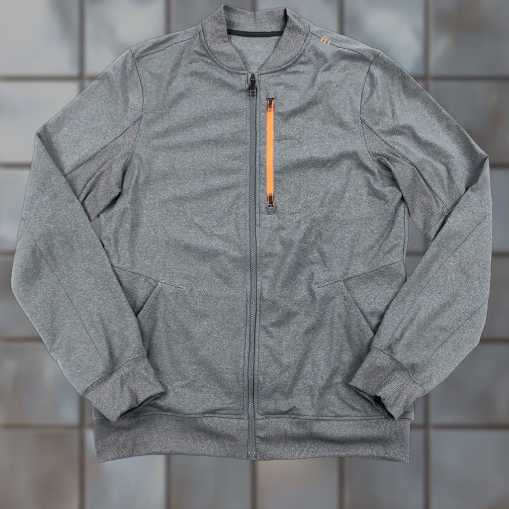 Lululemon Lululemon Jacket Mens M Heathered Gray Polyester Blend Zip Activewear Dark Gray Six Pack Size US M / EU 48-50 / 2 - 1 Thumbnail
