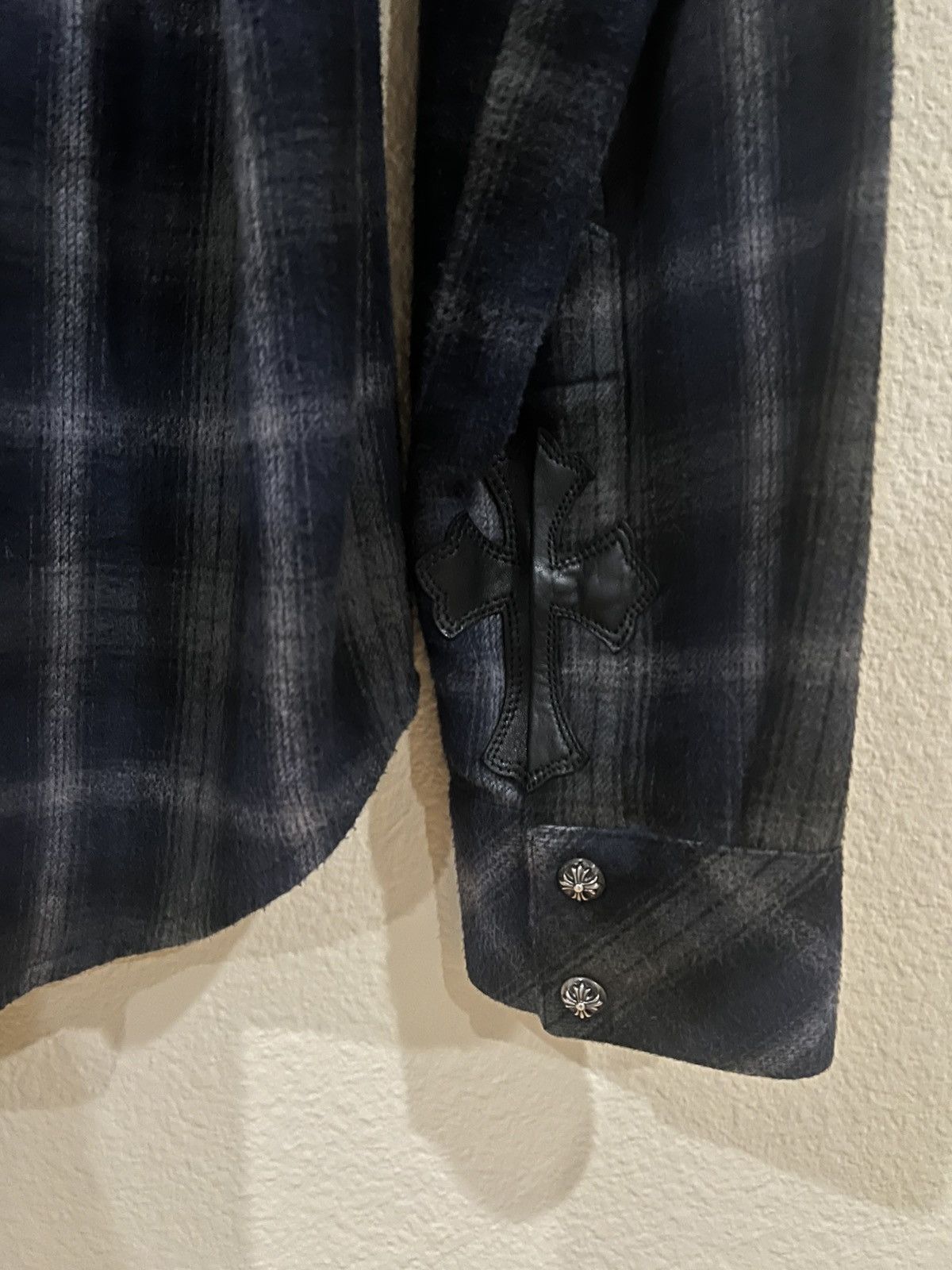 Chrome Hearts Chrome Hearts flannel leather cross patch Size US S / EU 44-46 / 1 - 4 Thumbnail