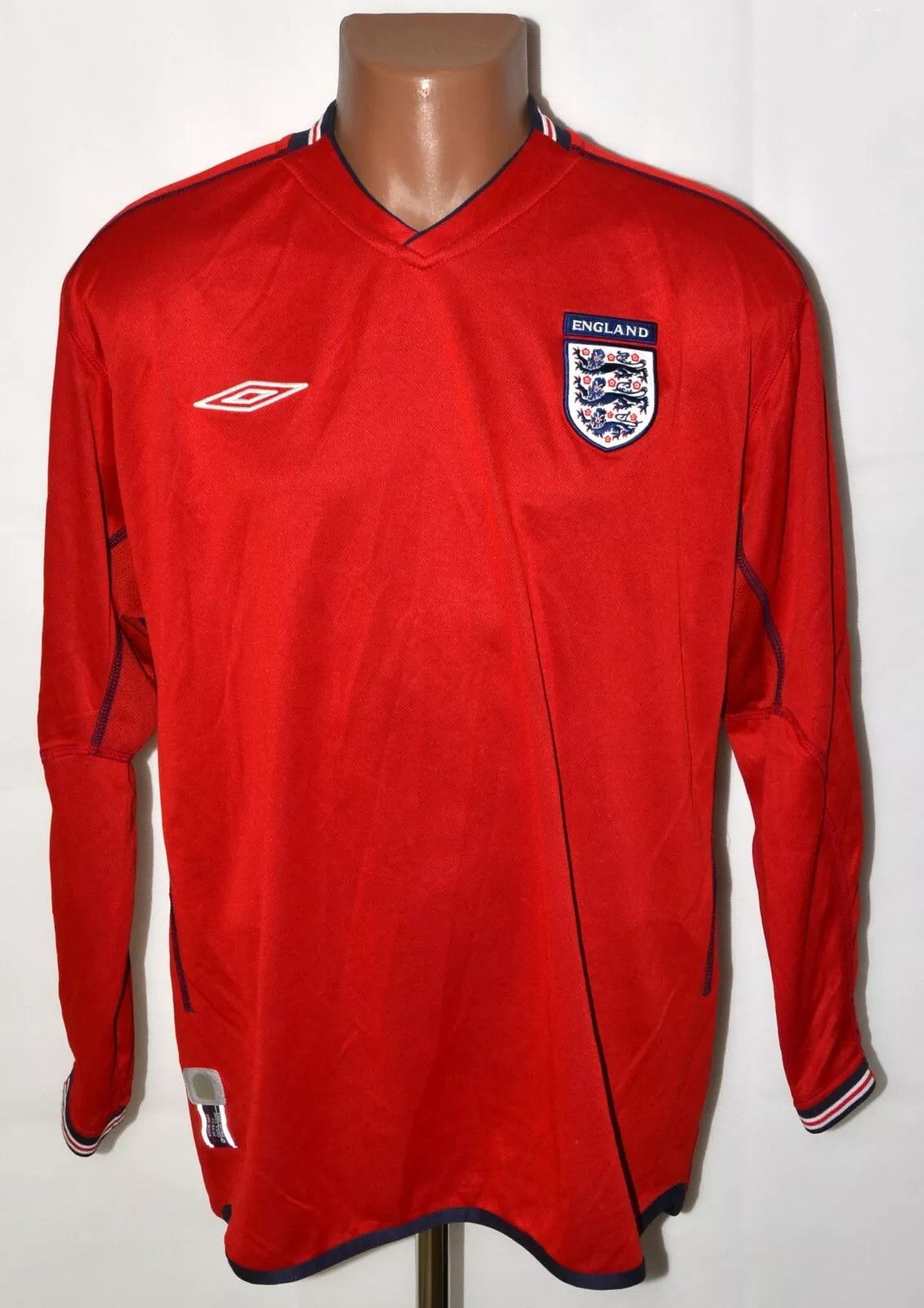 Umbro ENGLAND 2002/2003/2004 FOOTBALL SHIRT UMBRO XL ADULT LONG Size US XL / EU 56 / 4 - 1 Thumbnail
