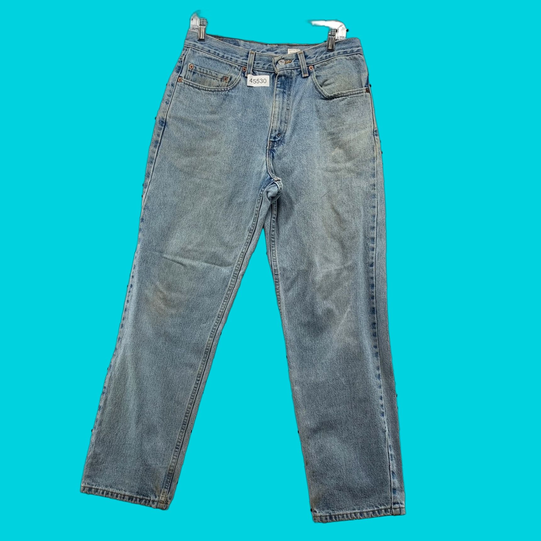 VINTAGE Levi's 550 Jeans Mens 31x29 Blue Relaxed Straight 90s USA Red Tab Jeans