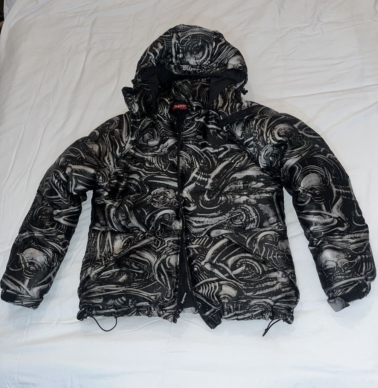 Supreme Supreme X H.R. Giger jacquard down puffer jacket | Grailed