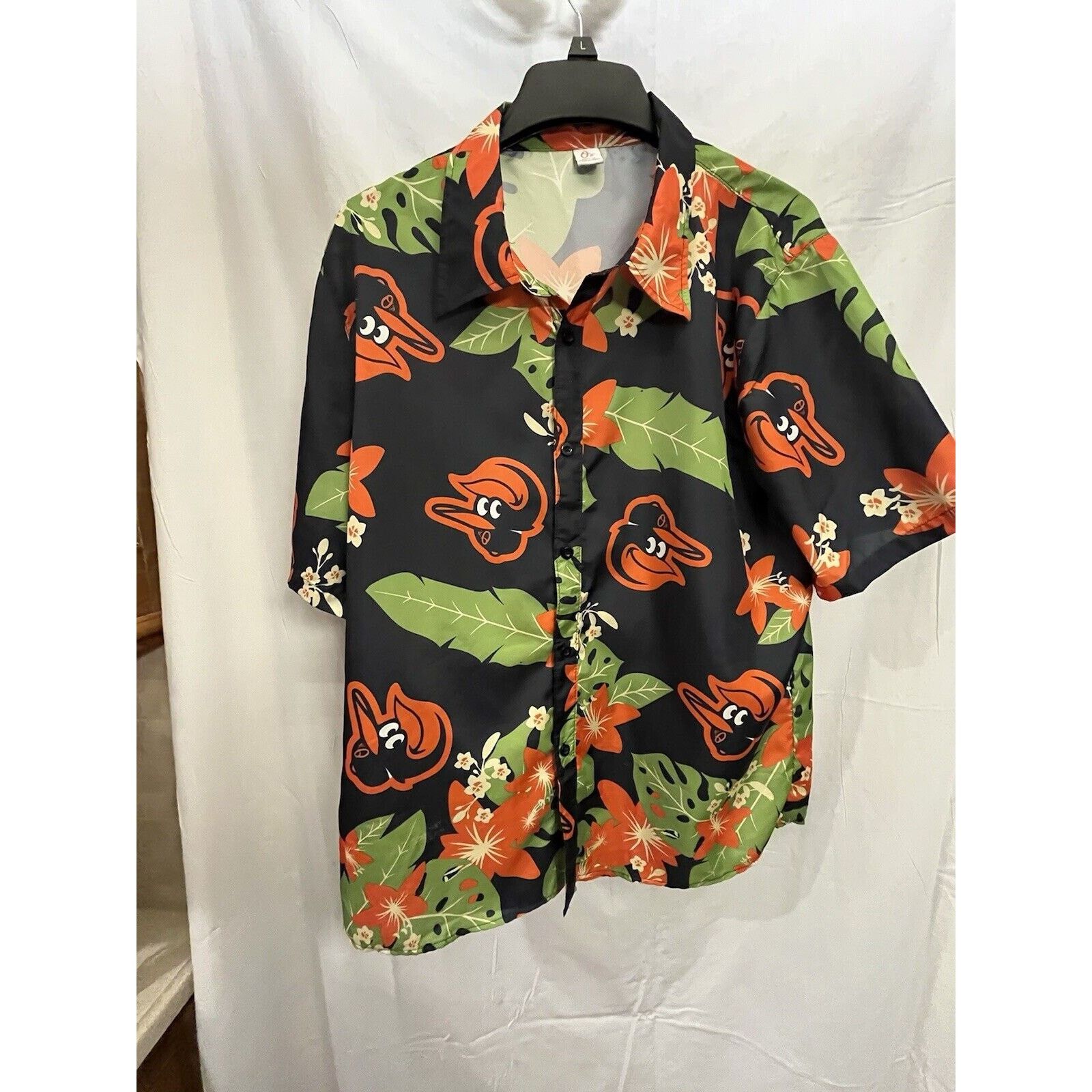 Majestic BALTIMORE ORIOLES Men's MLB Majestic OrangeSz XL Hawaiian Size US XL / EU 56 / 4 - 7 Thumbnail