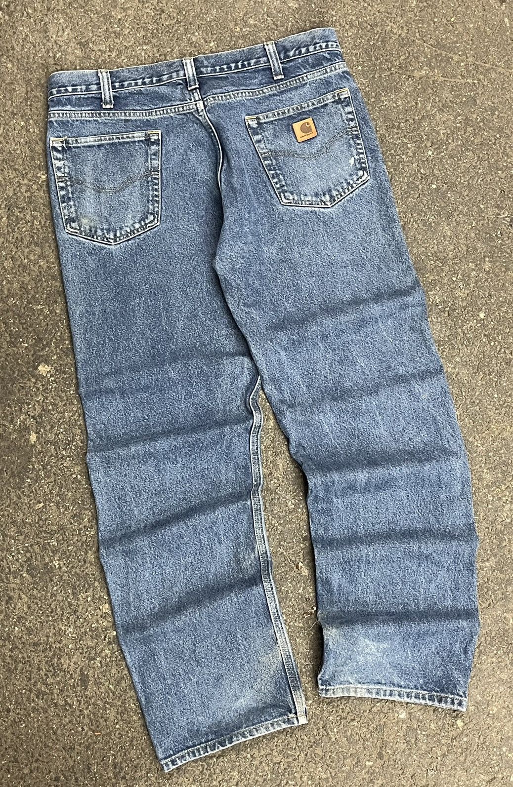 Carhartt × Vintage Carhartt baggy fit denim pants thrashed skater faded hype Size US 36 / EU 52 - 2 Thumbnail