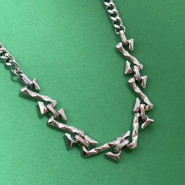 Designer × Jewelry Titanium Steel Link Chain Necklace for Men Women Size ONE SIZE - 2 Thumbnail