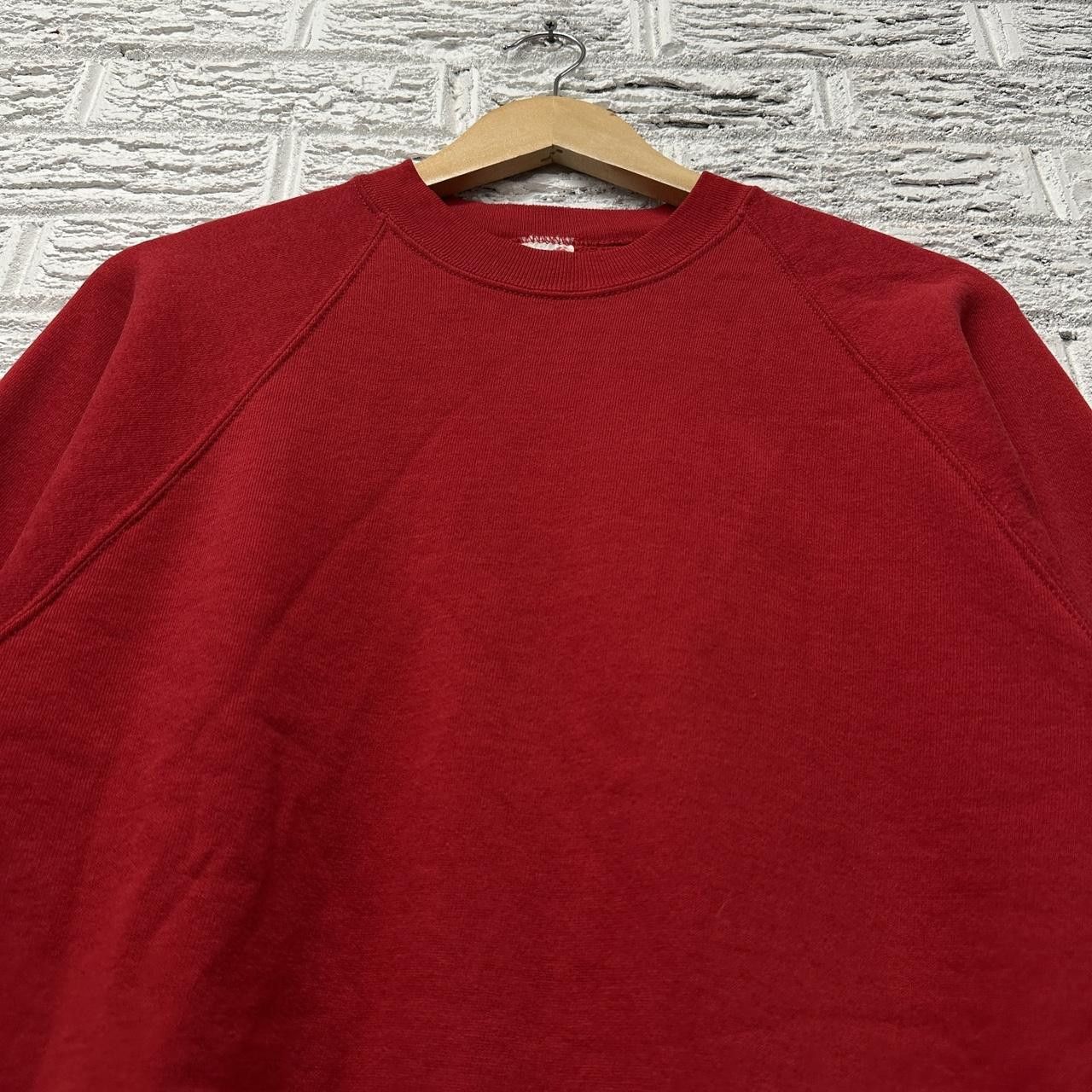 Jerzees Vintage Jerzees Made in USA Blank Sweatshirt Red Large Size US L / EU 52-54 / 3 - 1 Thumbnail