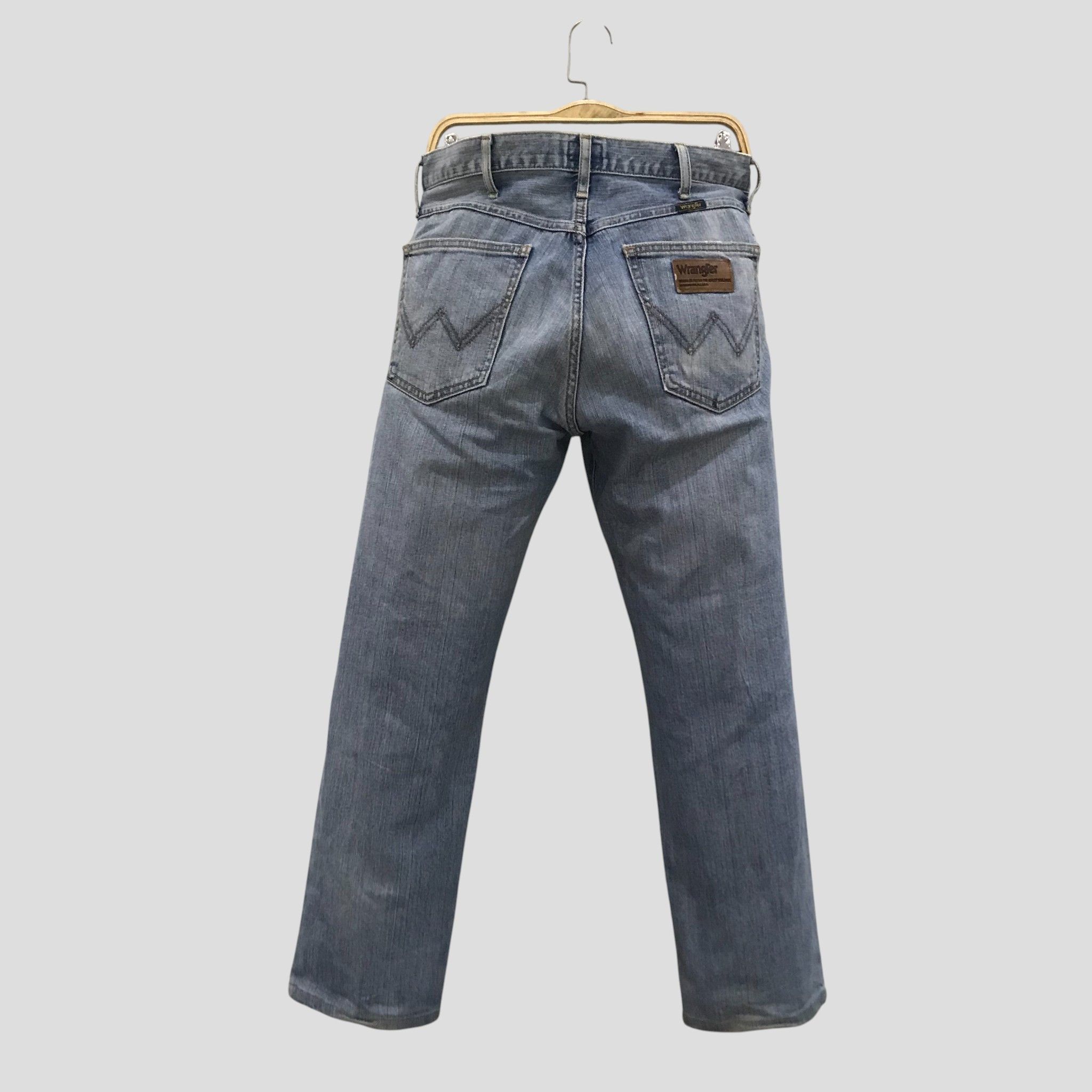 Wrangler Vintage 90s Wrangler Light Wash Straight Leg Jeans Size US 33 - 2 Thumbnail