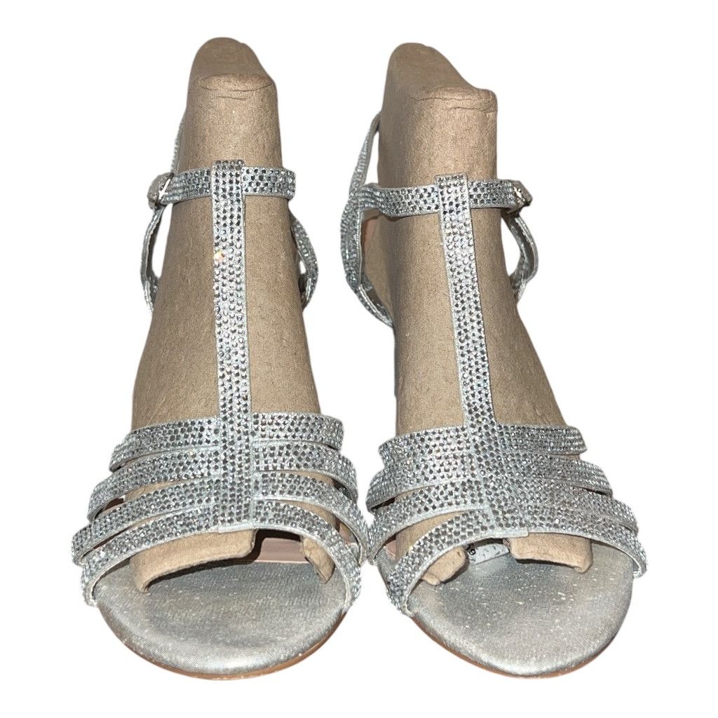 The Unbranded Brand L Lorraine Silver Sandals Size 10 Size US 10 / IT 40 - 2 Thumbnail