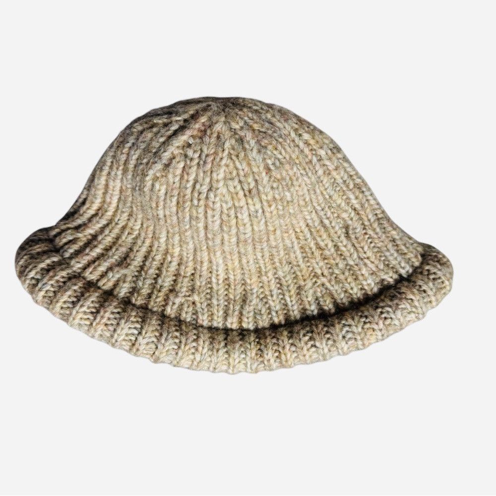 Free People New Free People Beige Knitted Bucket Hat Size ONE SIZE - 5 Thumbnail